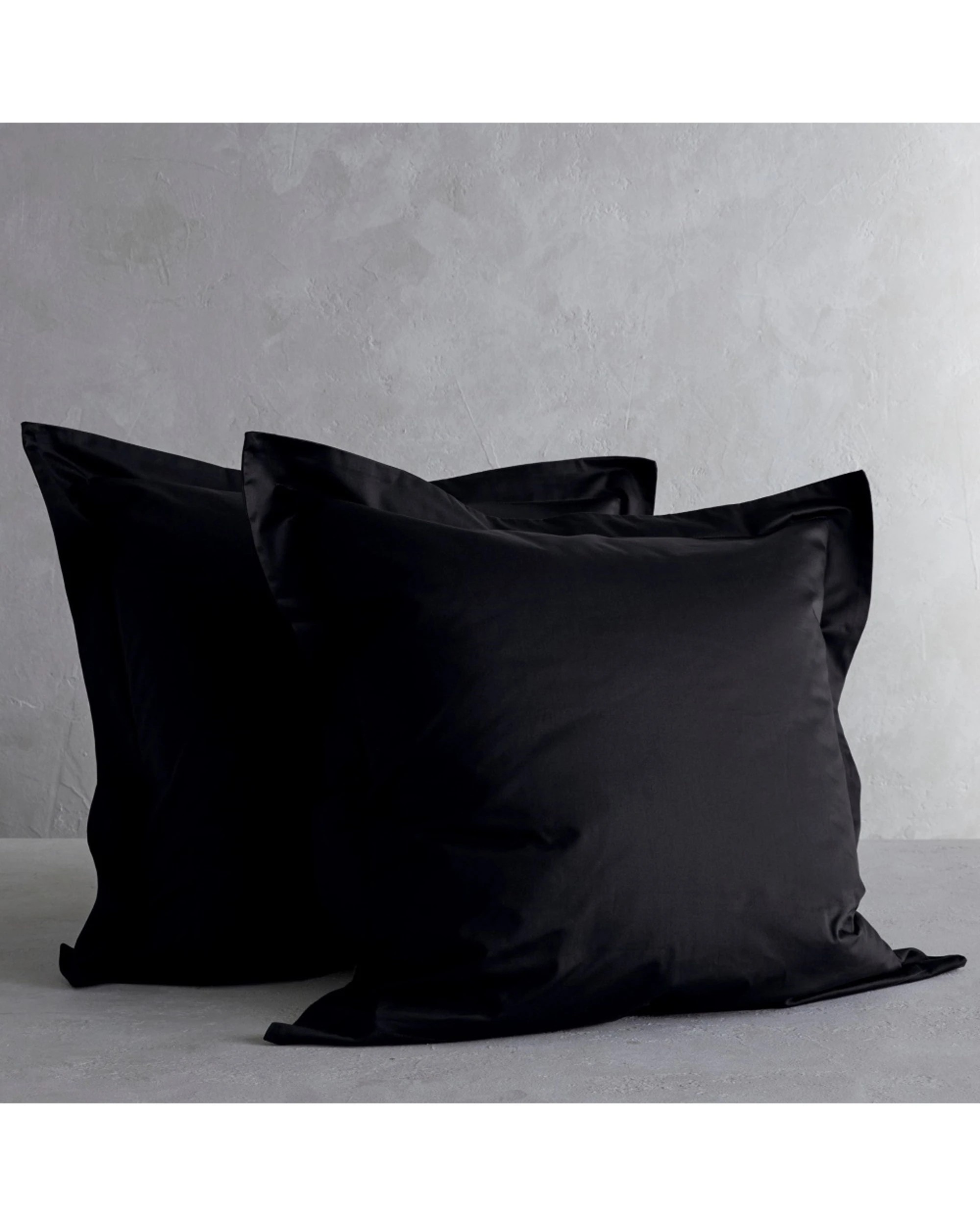 2 Bedding co 2pc Egyptian Cotton Pillow Case Set 1200TC Luxurious - King Bed - Black, 2 of 4