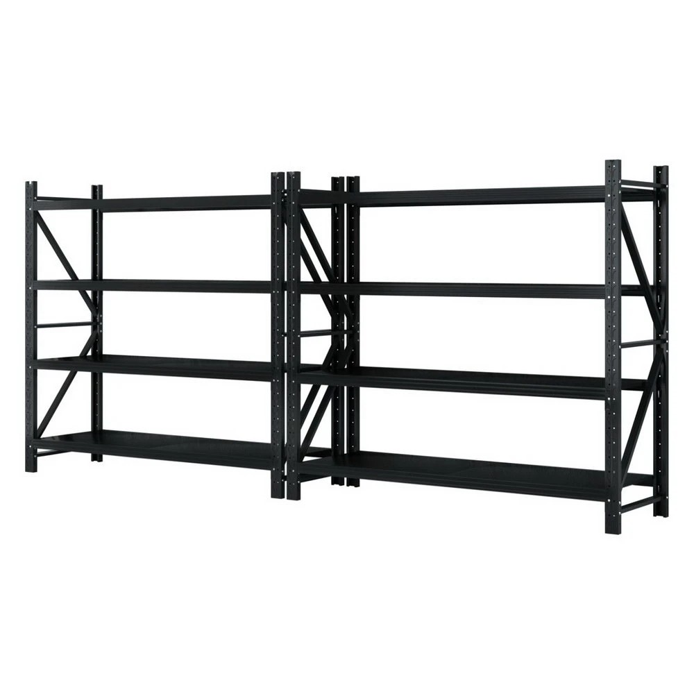 1 Giantz 4Mx1.8M Garage Shelving Warehouse Rack - Black, 1 of 6
