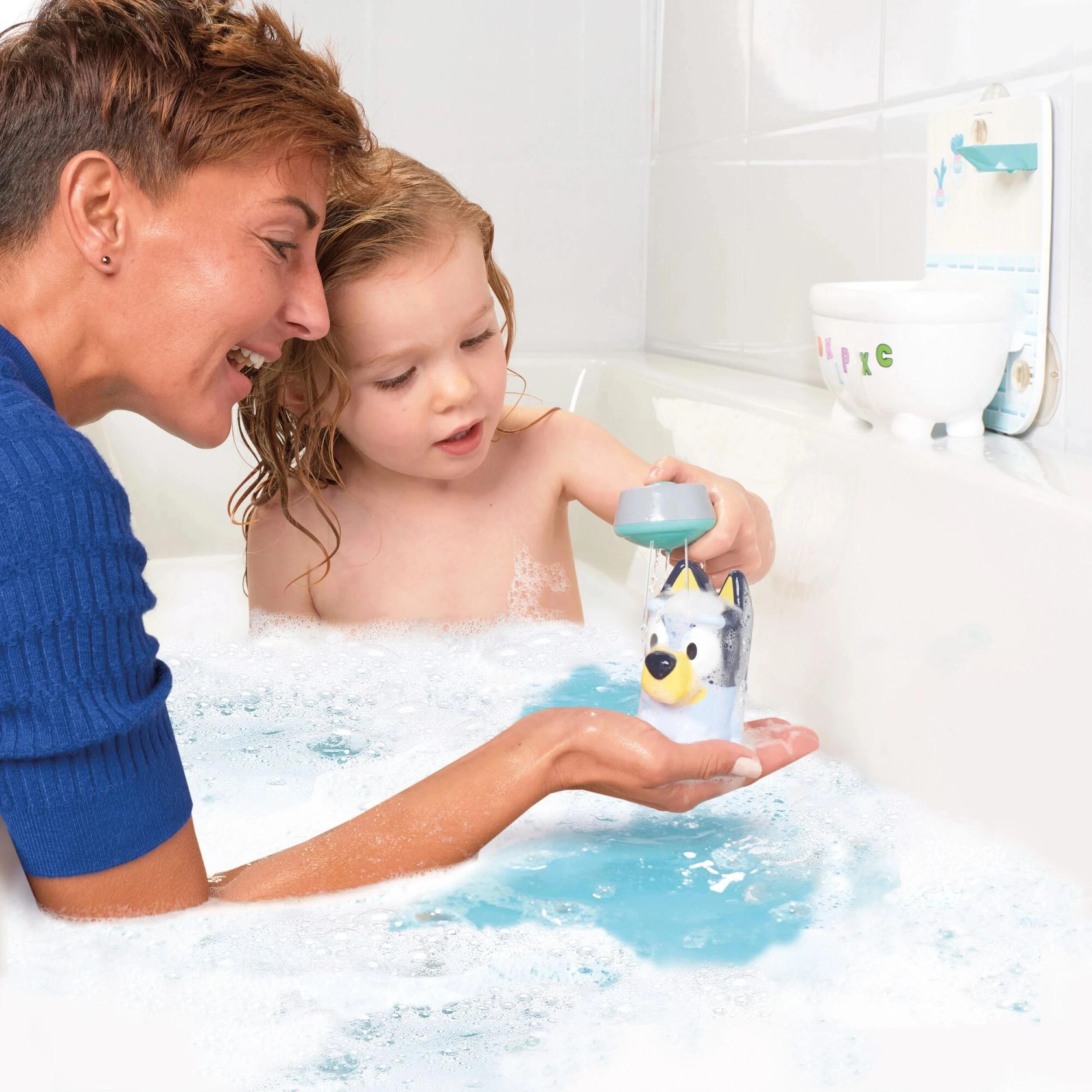 6 Bluey Shower & Scrub Bath Toy - Multi, 6 of 7