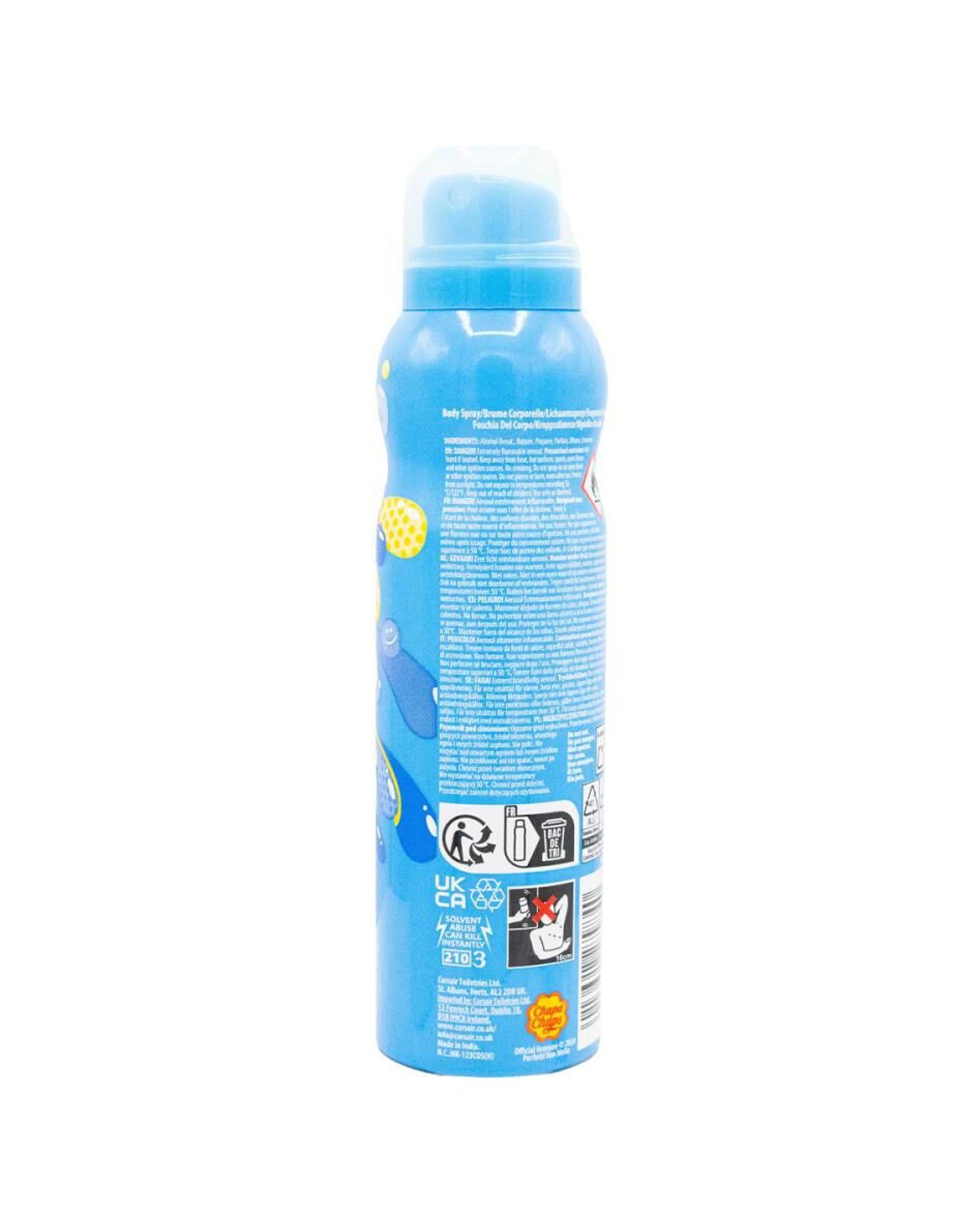 2 Chupa Chups Body Spray Mist Pineapple Coco Splash Sweet Fragrance 150ml - Blue, 2 of 3