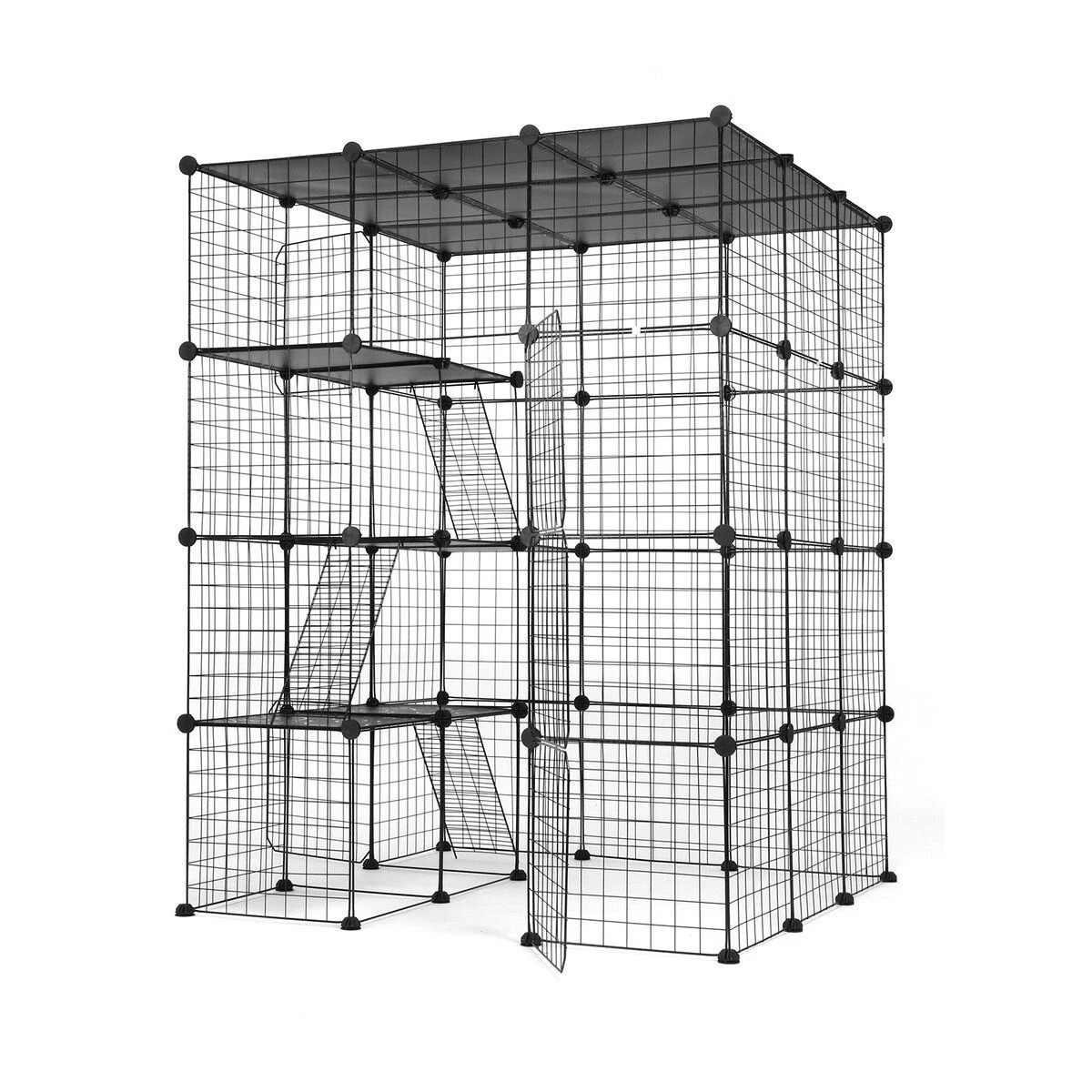 1 Pet Scene DIY Cat Enclosure Cage Pet House 4 Tier, 1 of 1