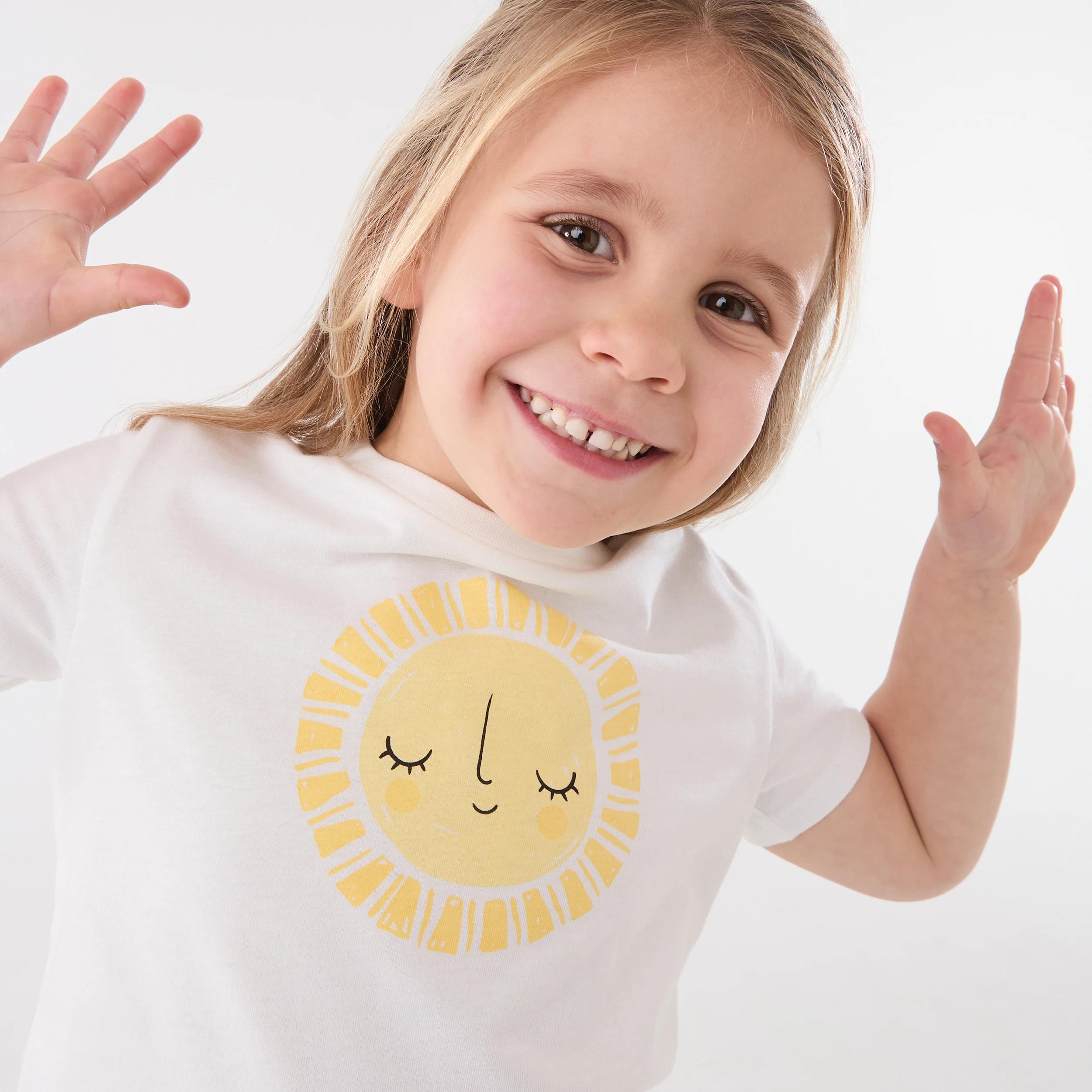 3 Printed T-shirt Wht Sun, 3 of 6