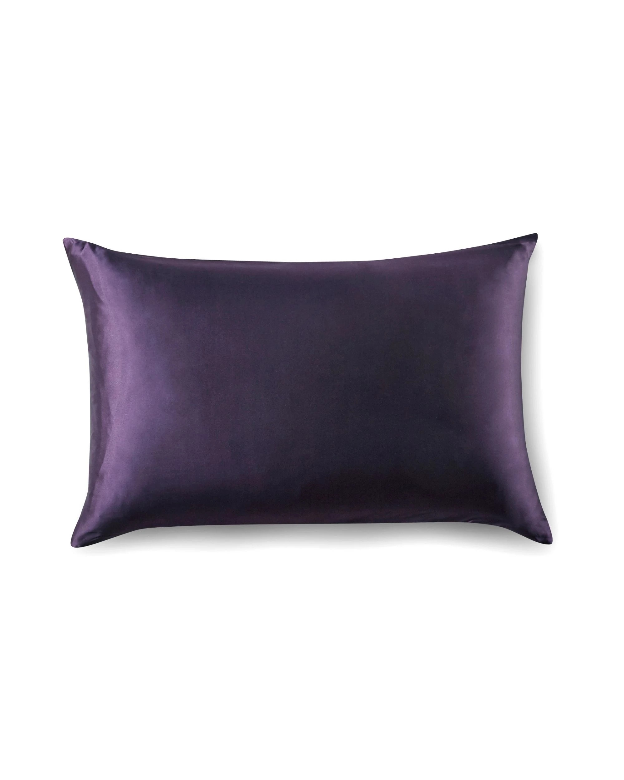 1 Gioia Casa Mulberry Silk Pillowcase Soft Hypoallergenic - Dark Purple, 1 of 3