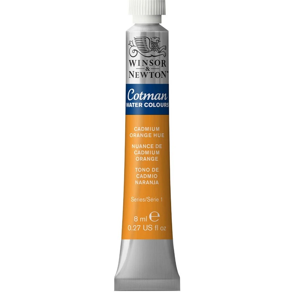 1 Winsor & Newton Cotman Watercolour 8mL Cadmium Orange Hue, 1 of 1