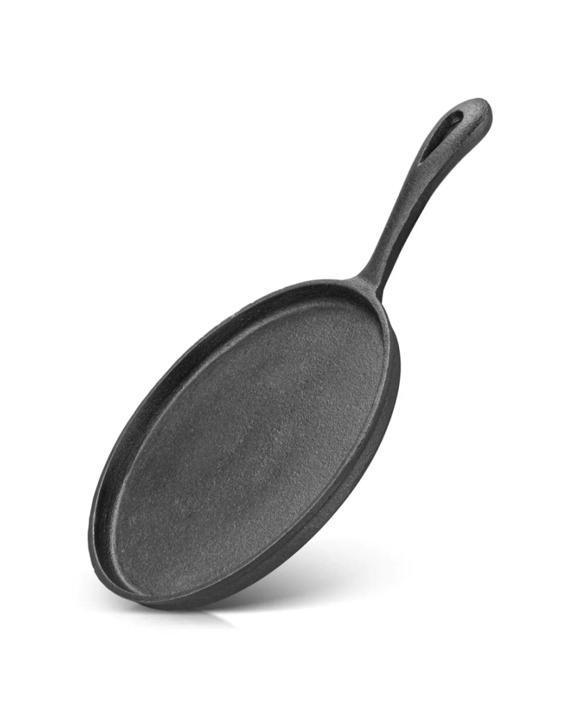 Fissman Non-Stick Cast Iron Crepe Pan Durable Easy-Clean 20cm - Black