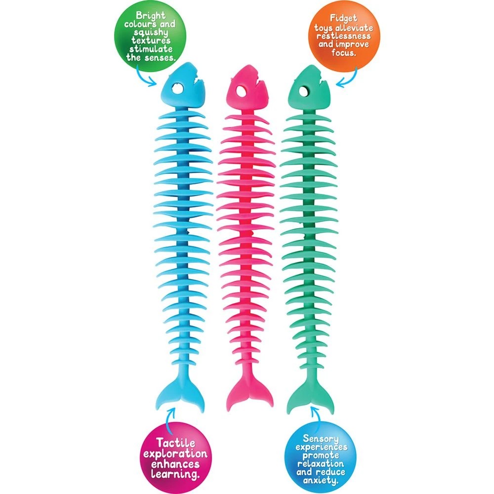 2 Sensory Fidget Fish 3 Pack, 2 of 5