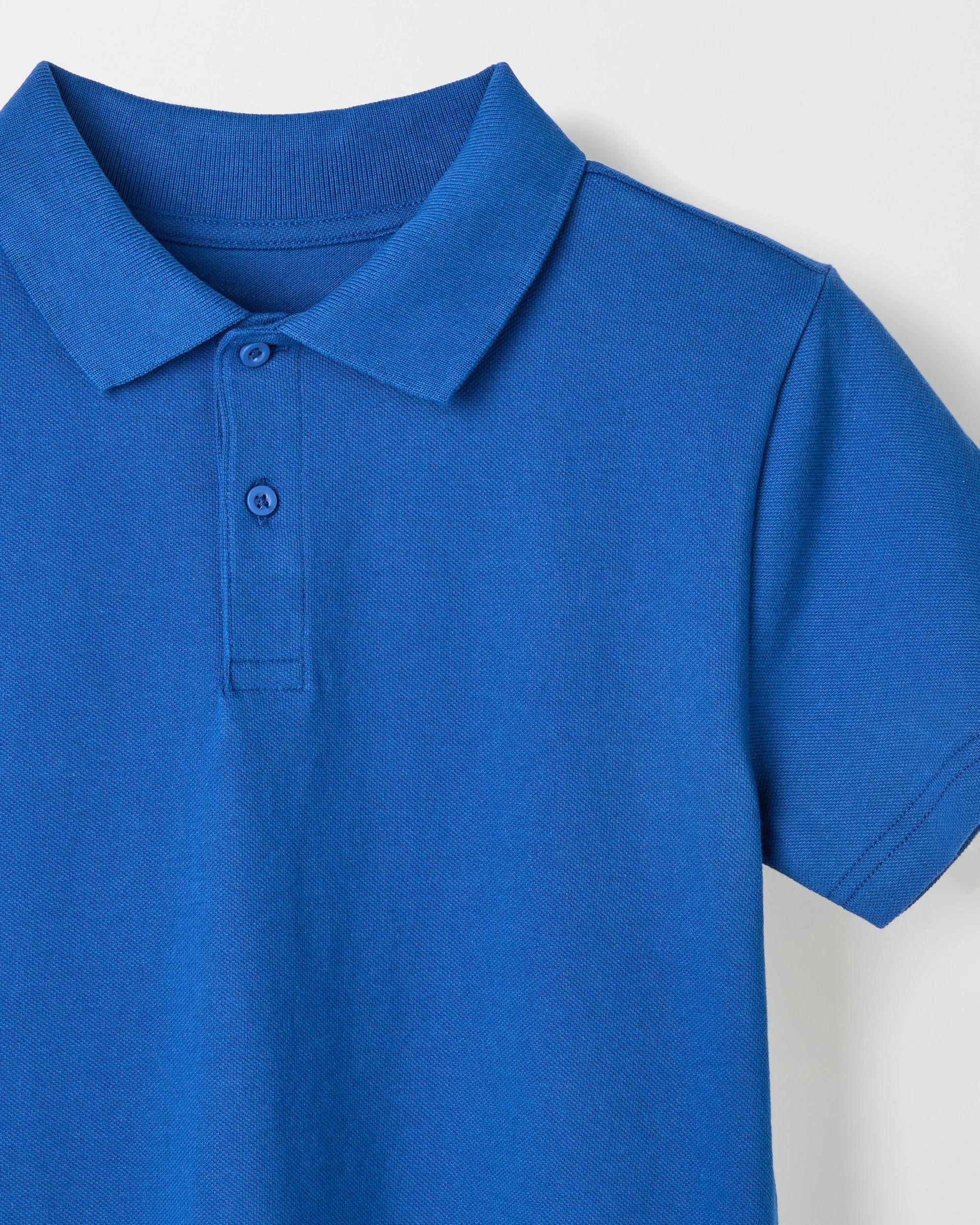 3 Target Australian Cotton 2 Pack Short Sleeve Polo T-Shirt ROYAL BLUE, 3 of 3