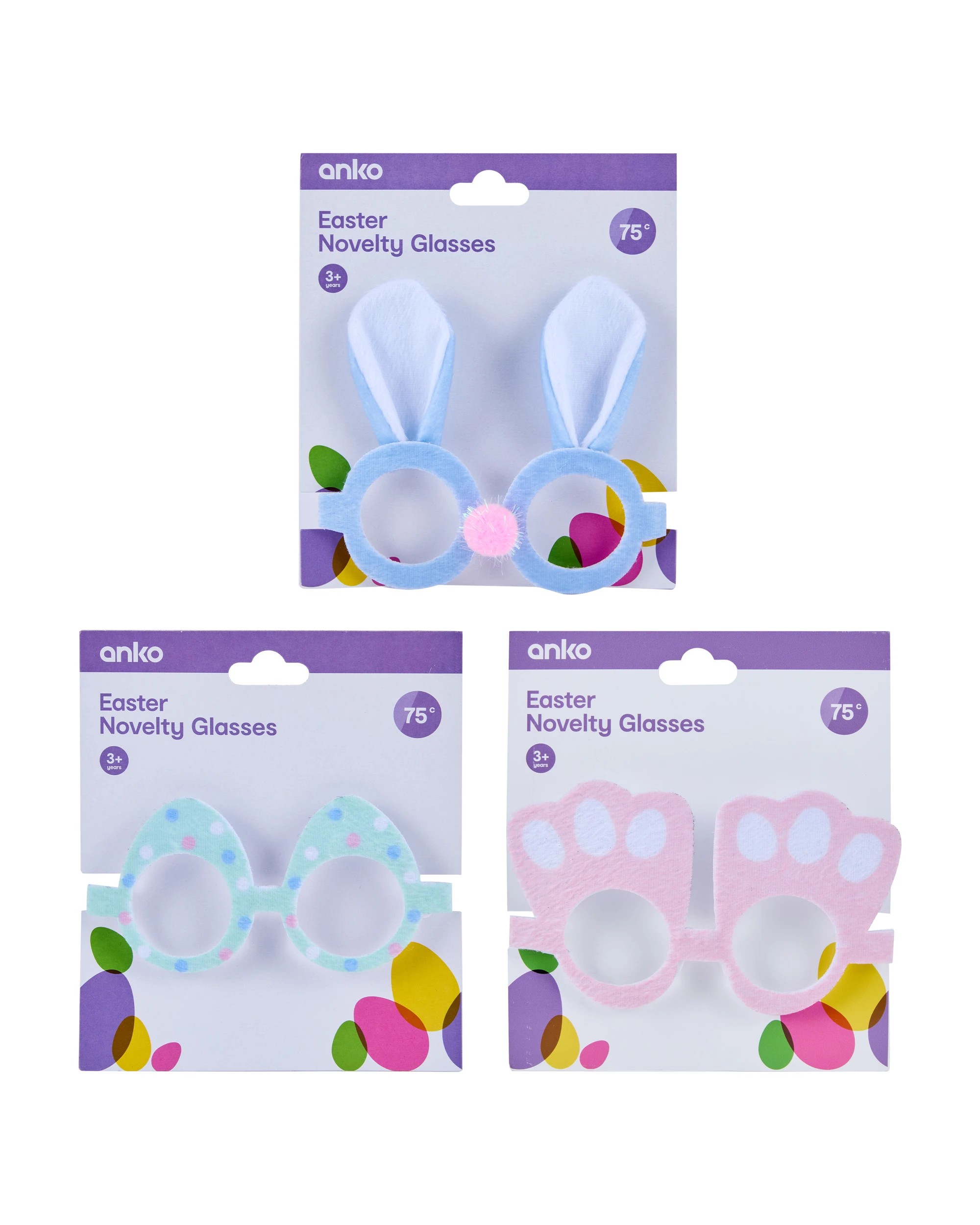 1 Easter Novelty Glasses - Assorted, 1 of 5