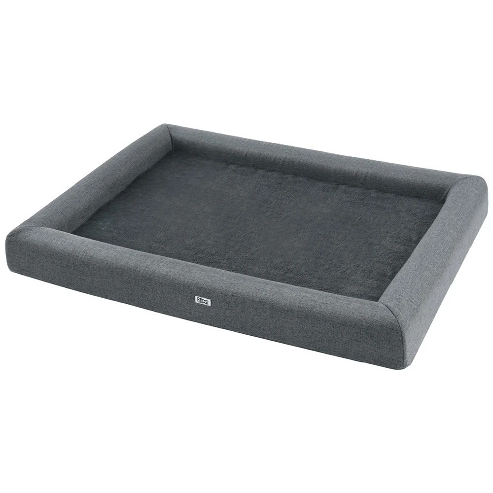 1 i.Pet Pet Bed Dog Cat Extra Large Calming Soft Sofa Cushion Egg Crate Washable - Grey, 1 of 6