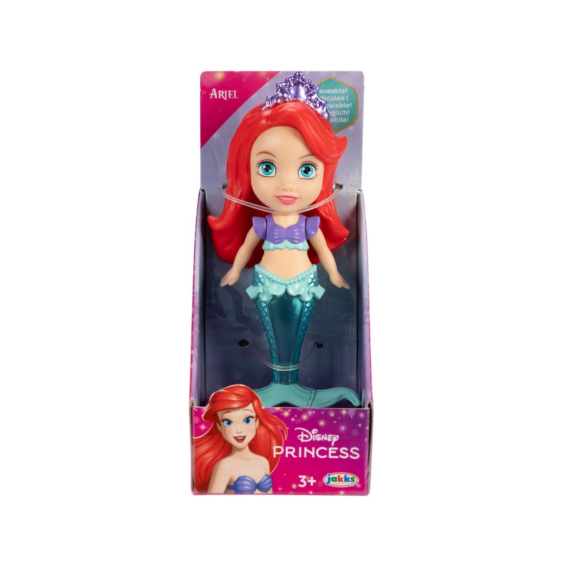 6 8cm Disney Princess Mini Doll - Assorted, 6 of 8