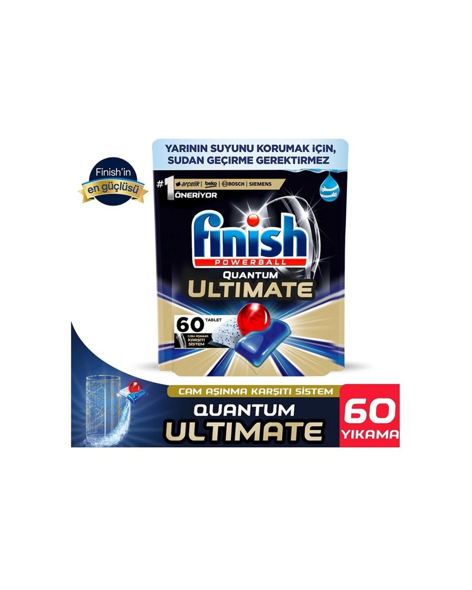 2 Finish Quantum Ultimate Dishwasher Tablets 60 Pack 774g ActiveLift Technology, 2 of 3