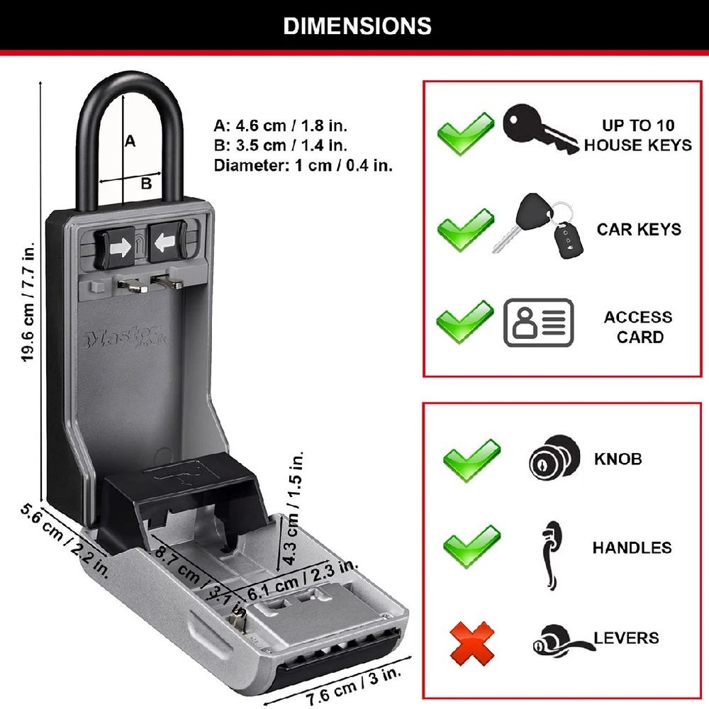 2 Master Lock Next Gen Portable Key Safe, 2 of 10
