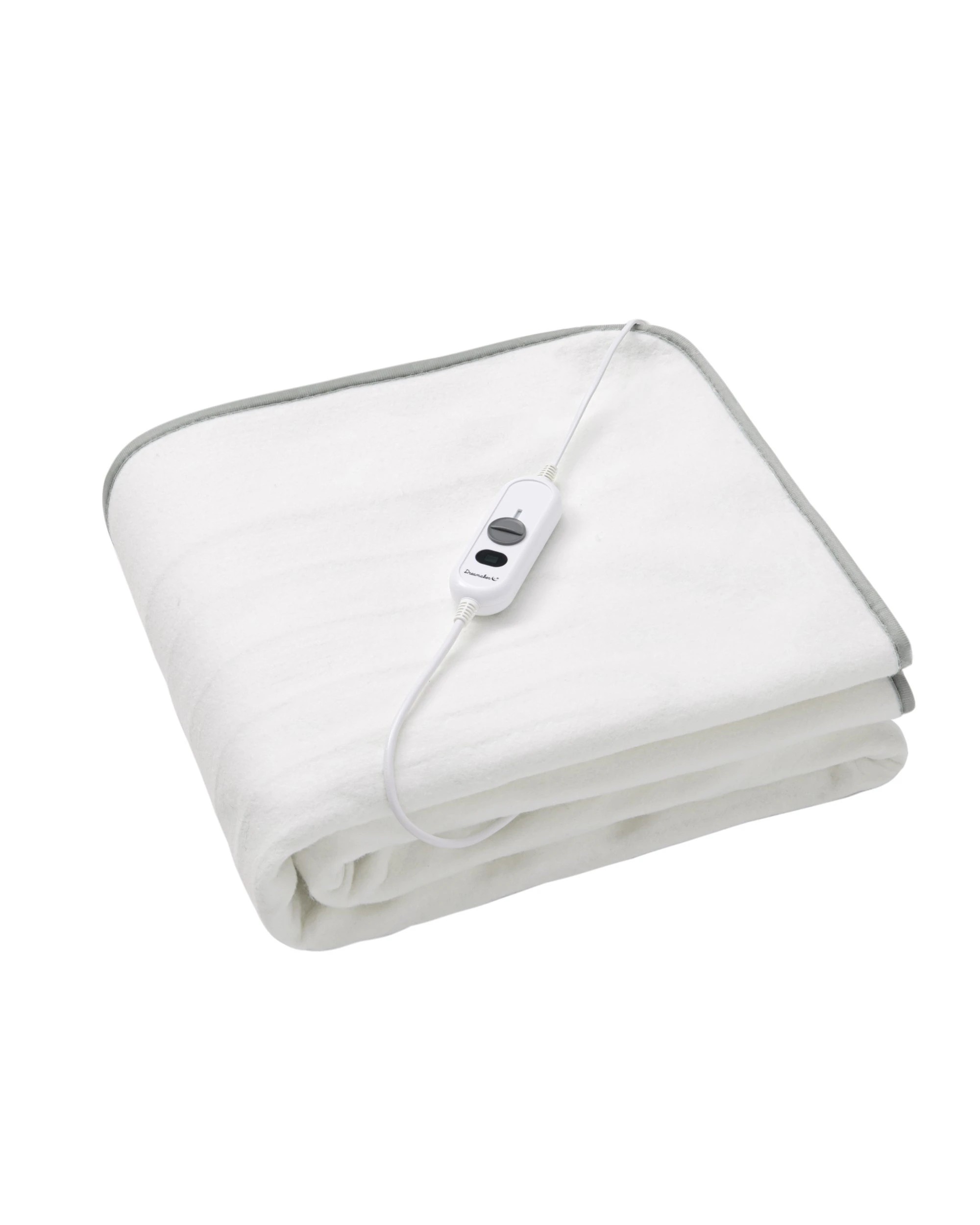 2 Dreamaker Classic Washable Fitted Electric Blanket - King Single Bed - White, 2 of 8
