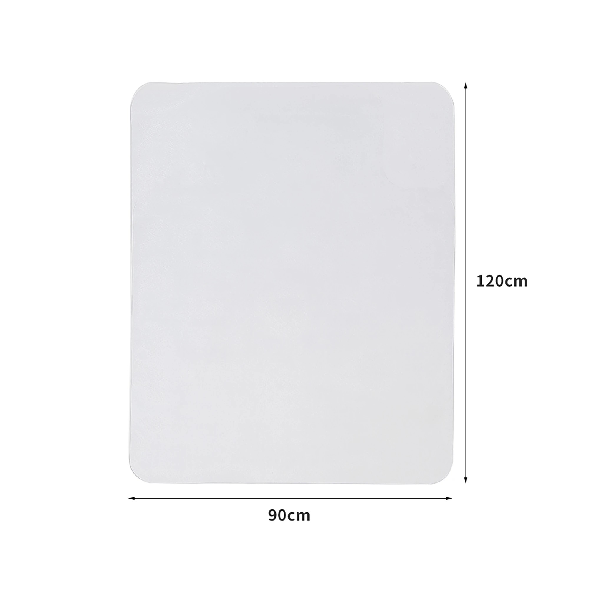 3 Marlow Square Chair Mat Floor Protectors PVC No Pin - Clear, 3 of 6