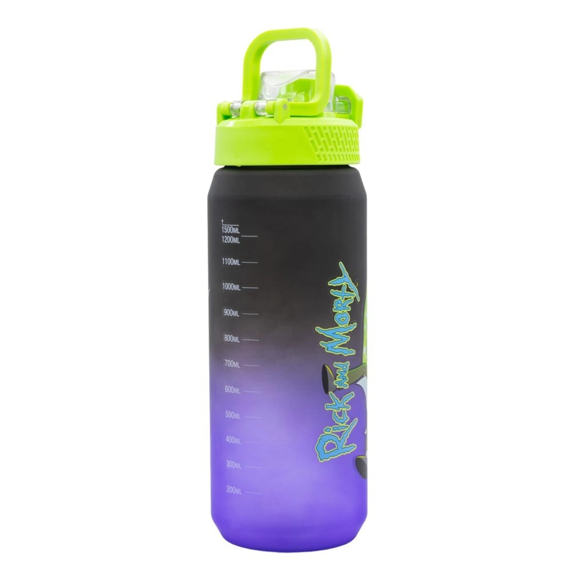 2 Rick and Morty - Portal 1.5L Sports Bottle - Black,Purple, 2 of 2