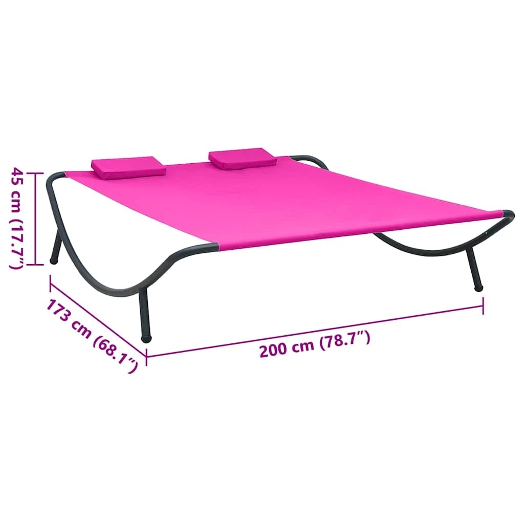 7 vidaXL Lounge bed Seats Many - Pink, 7 of 7