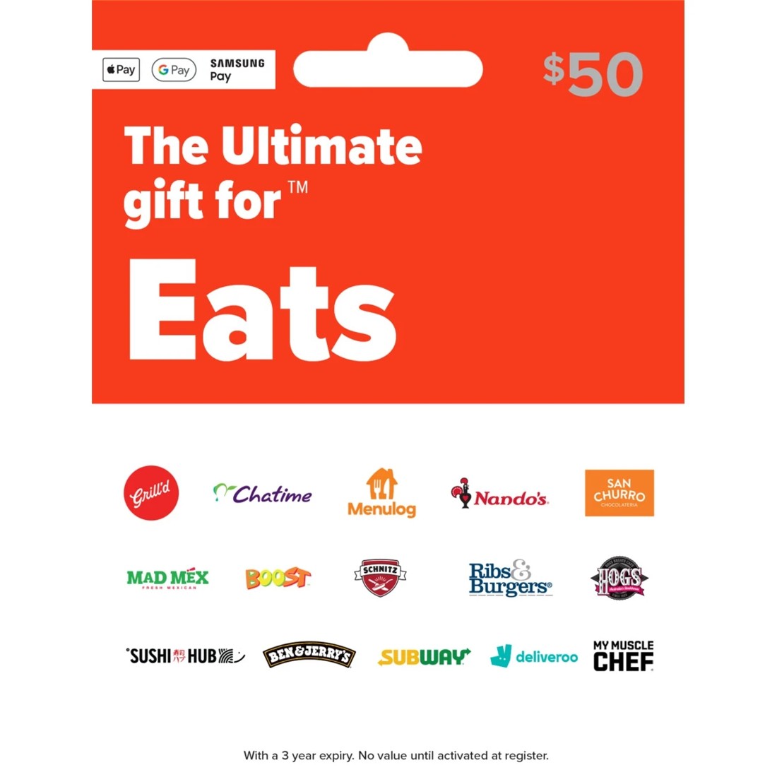 1 The Ultimate Gift for Eats $50 Gift Card, 1 of 1