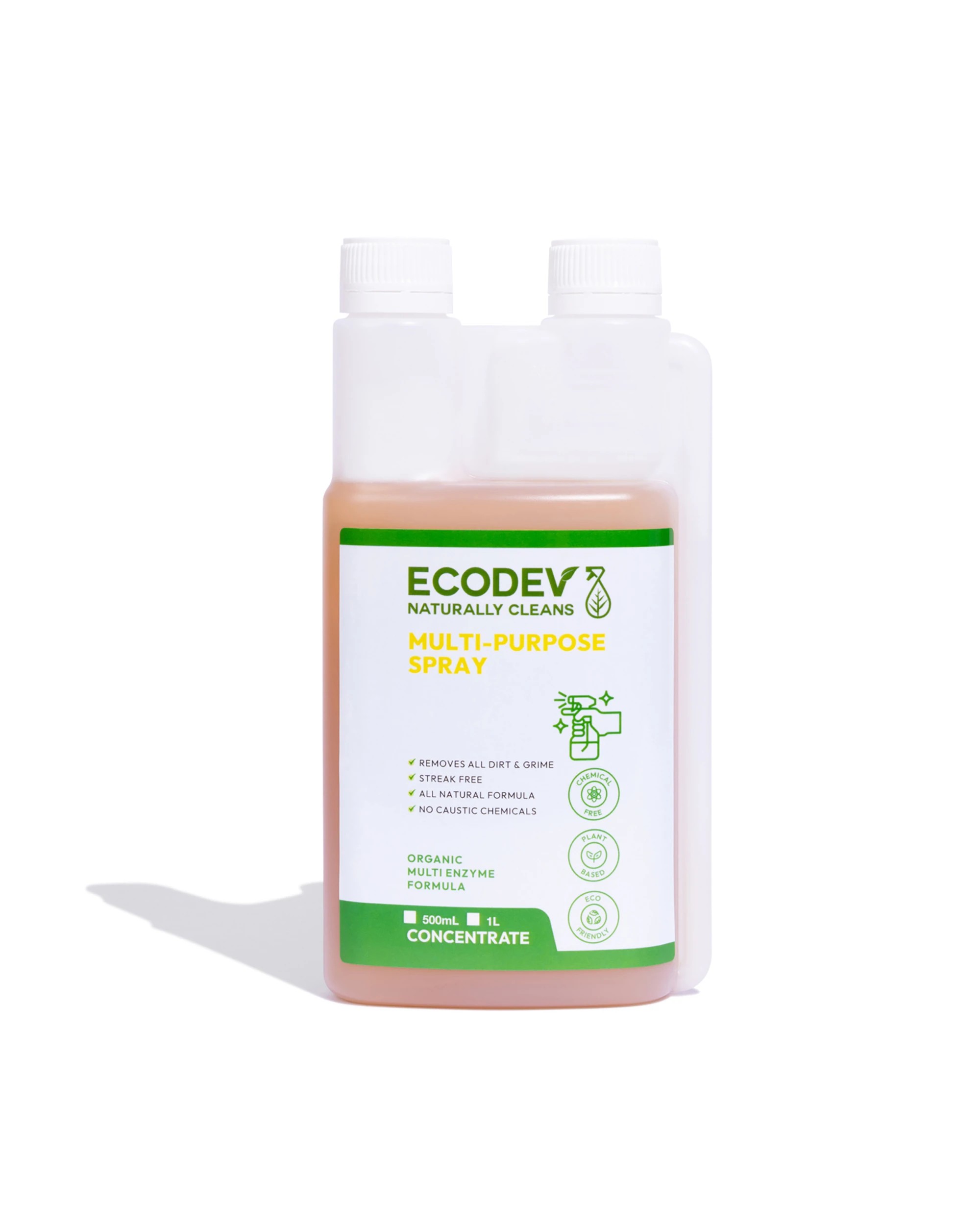 1 Ecodev Multipurpose Surface Cleaner Organic Multi-Enzyme Formula 500mL, 1 of 1