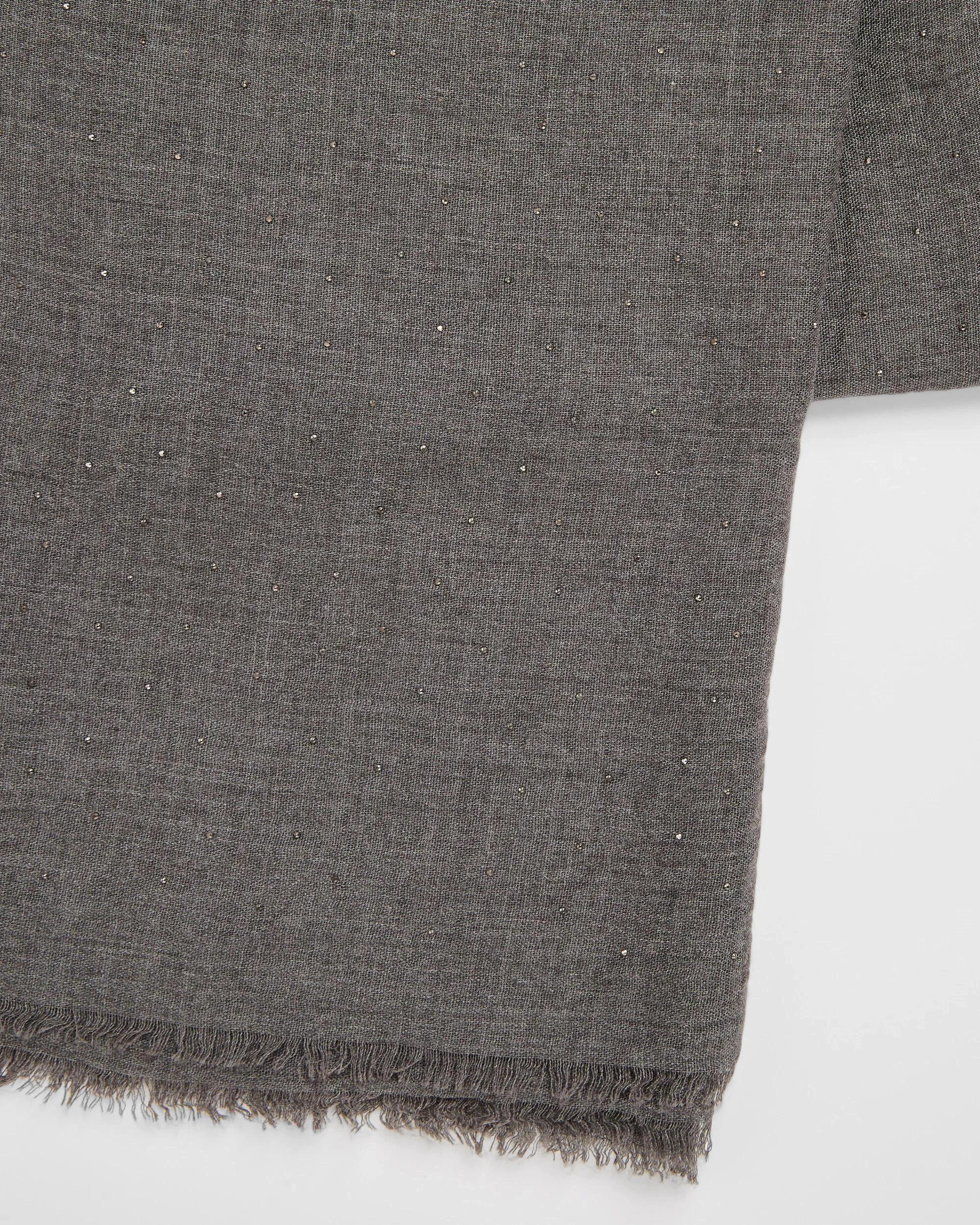 2 Target Woman Lightweight Embellished Scarf CHARCOAL, 2 of 2