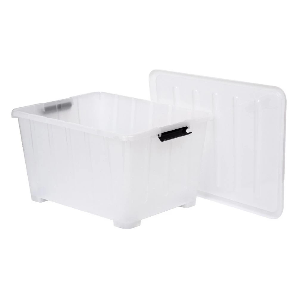 3 Keji 60L Storage Container Translucent White, 3 of 7