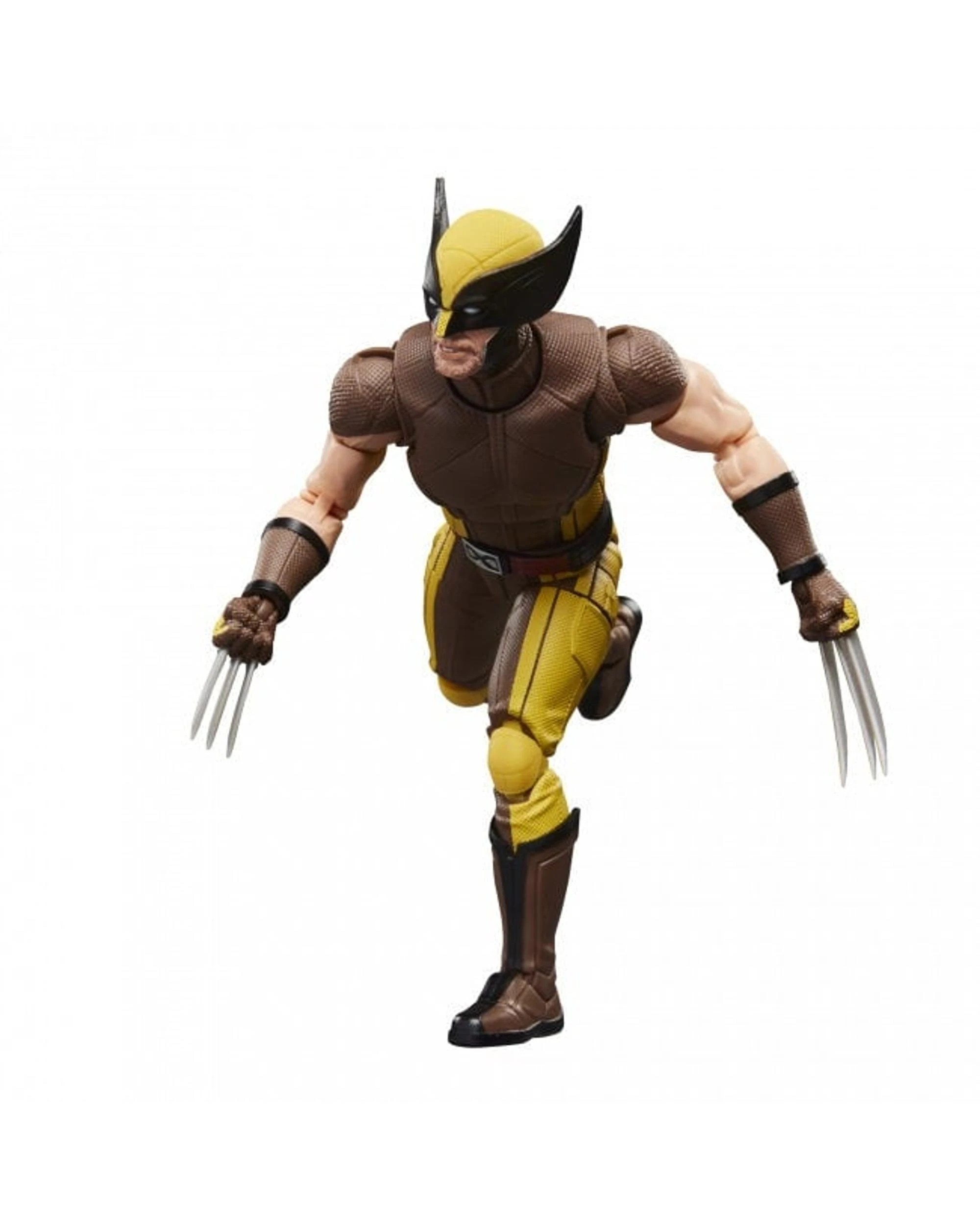 4 Marvel Legends Series Deadpool and Wolverine Wolverine Brown Suit Action Figure, 4 of 5