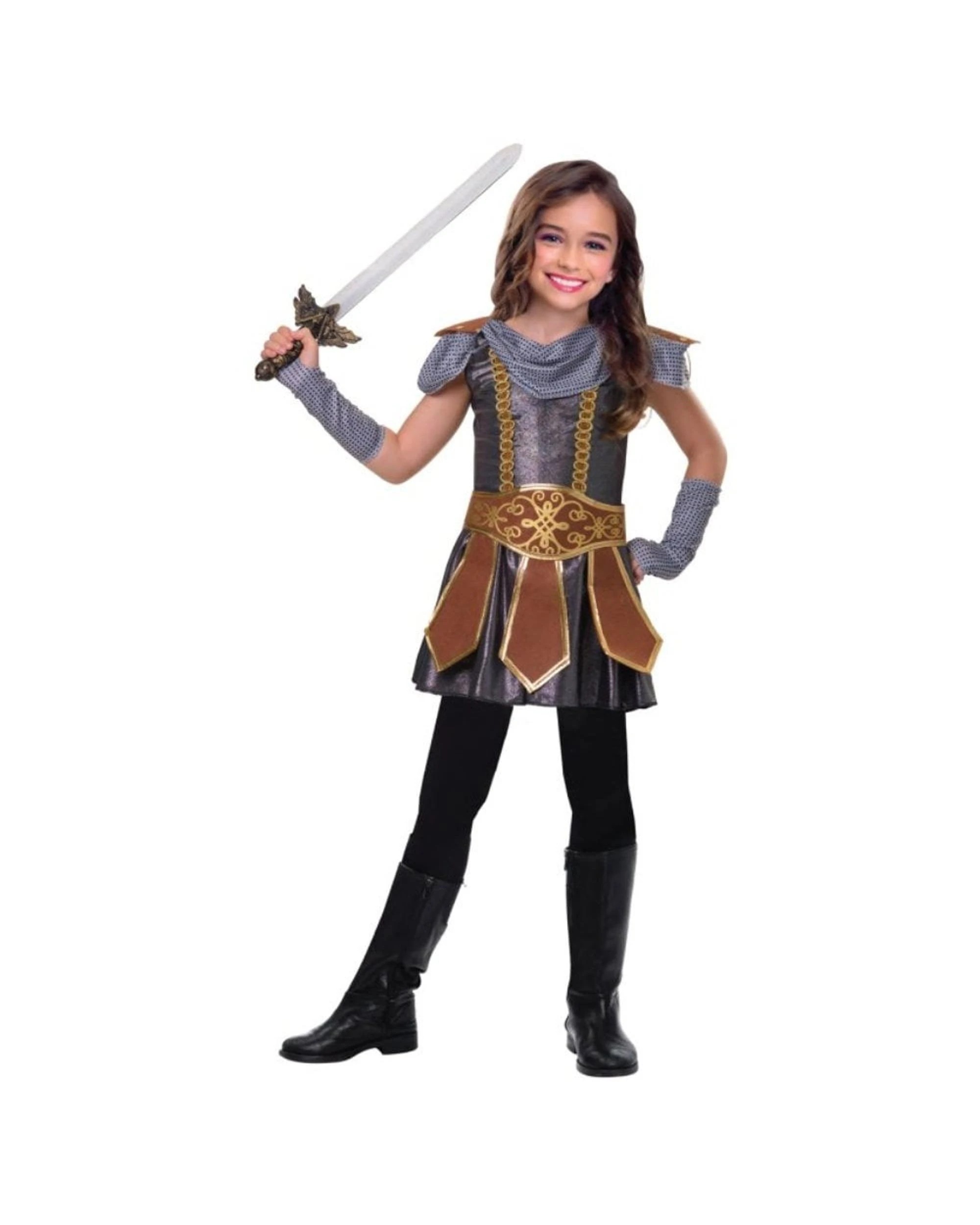 1 Warrior Cutie Kids Costume Size 9-10 Years, 1 of 1