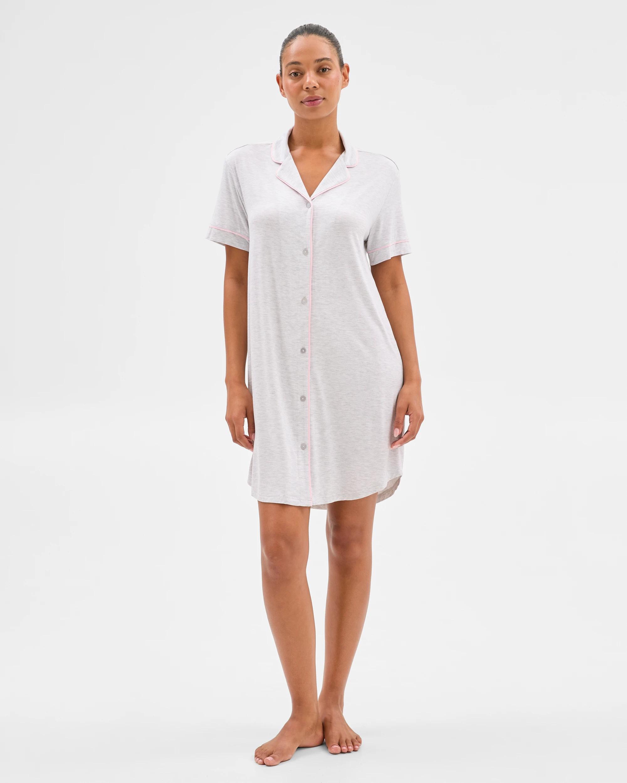 2 Target Bamboo Soft Nightshirt GREY / PINK, 2 of 5