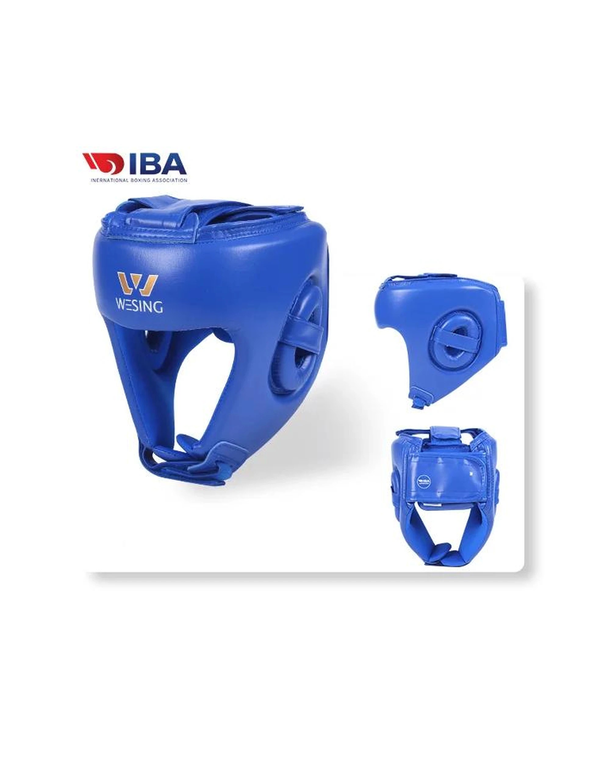 3 Wesing Iba Approved Leather Head Guard Large - Blue, 3 of 3