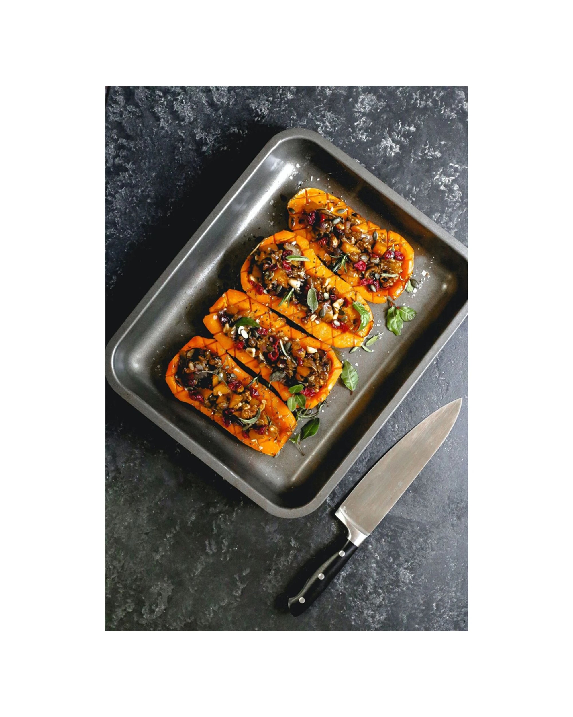 5 MasterCraft 2x 39x28cm Heavy Base Deep Non-Stick Roasting Pan Large - Black, 5 of 5