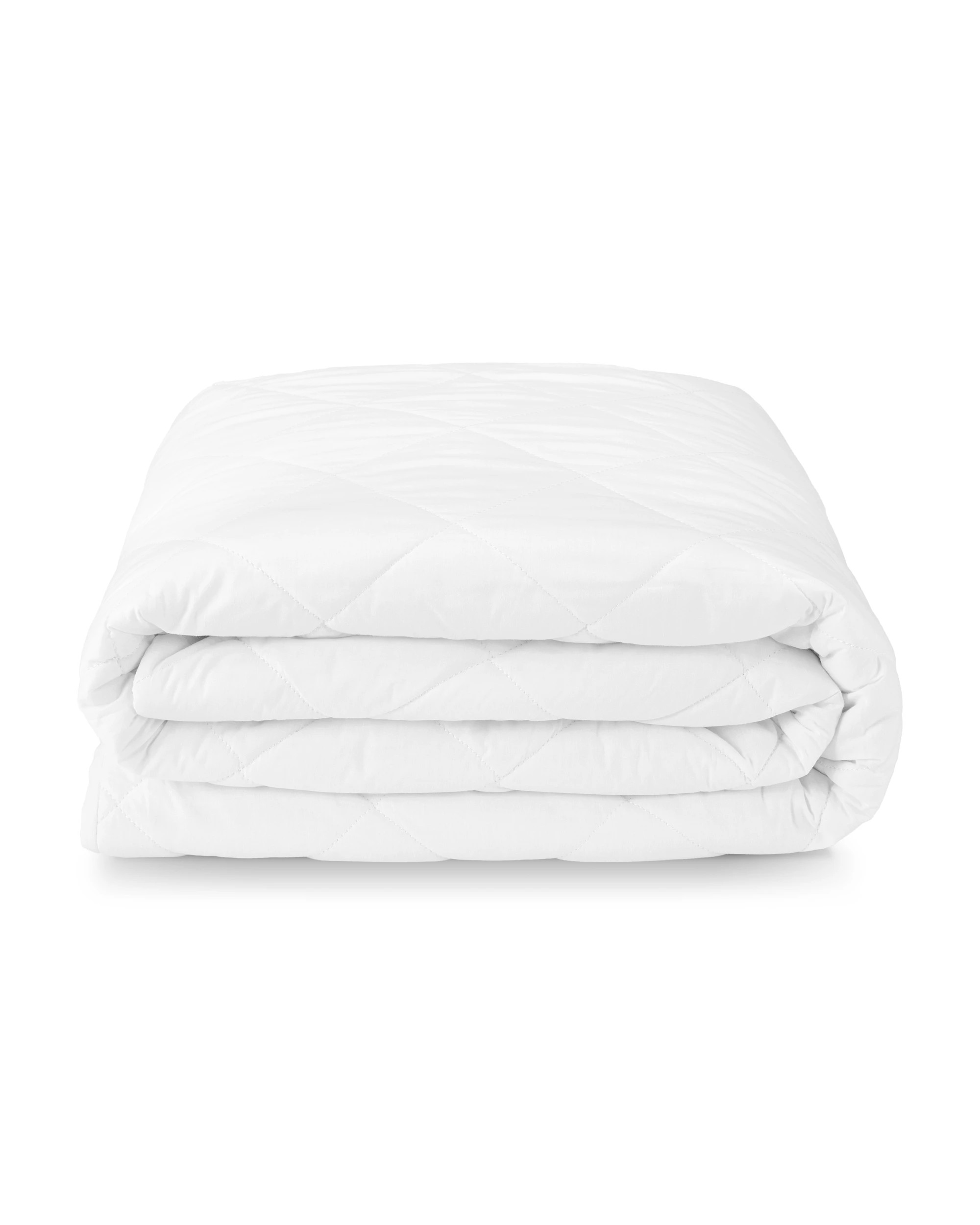 2 Waterproof Quilted Mattress Protector - King Bed, White, 2 of 4