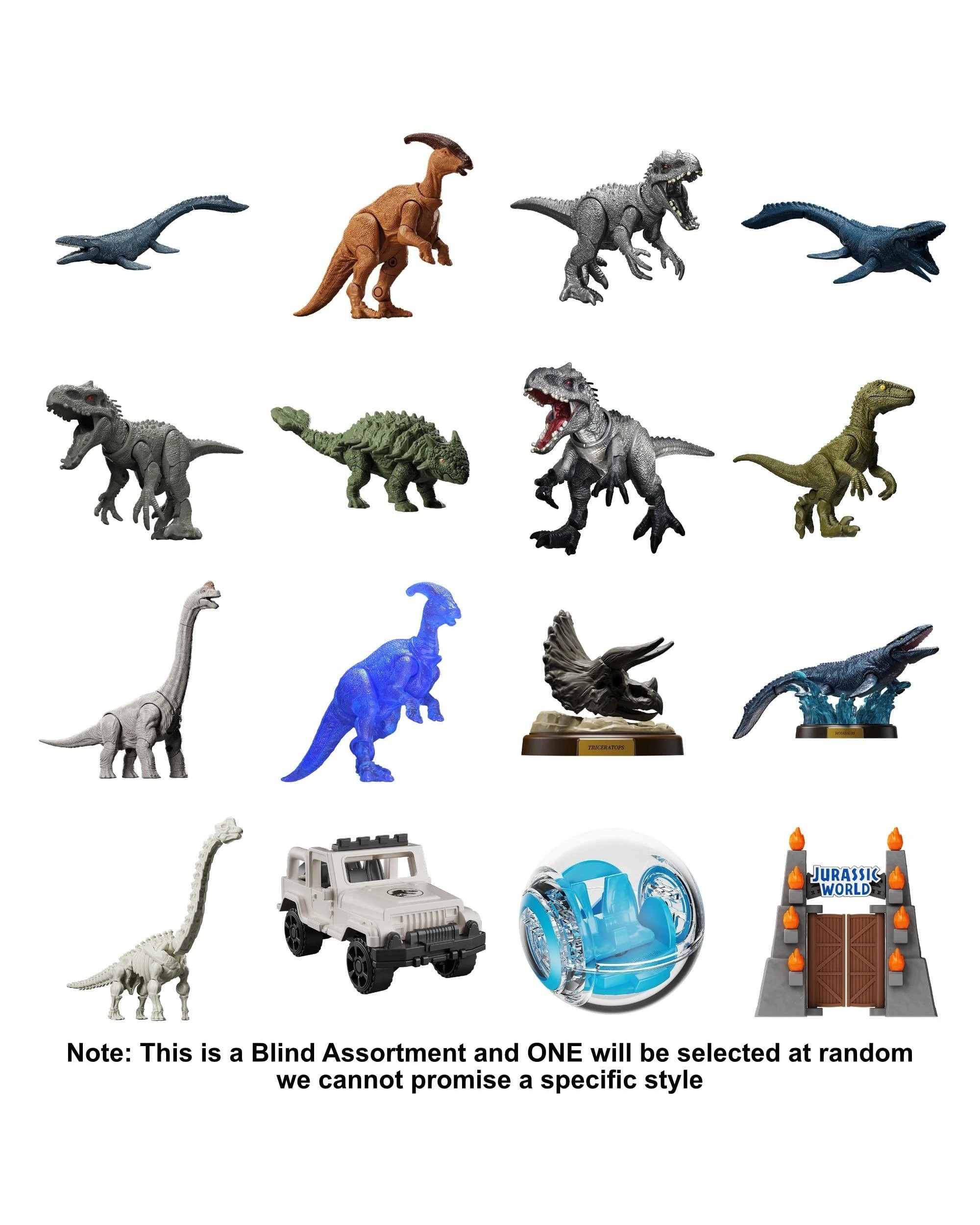 3 Blokees Jurassic World Terraventure TS-02 Welcome to Jurassic World Blind Box Full Case Set of 12, 3 of 10