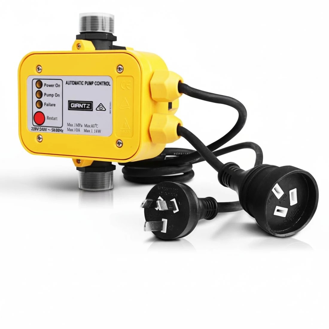5 Giantz Water Pressure Pump Controller Auto Switch Control Electric Electronic - Yellow, 5 of 8