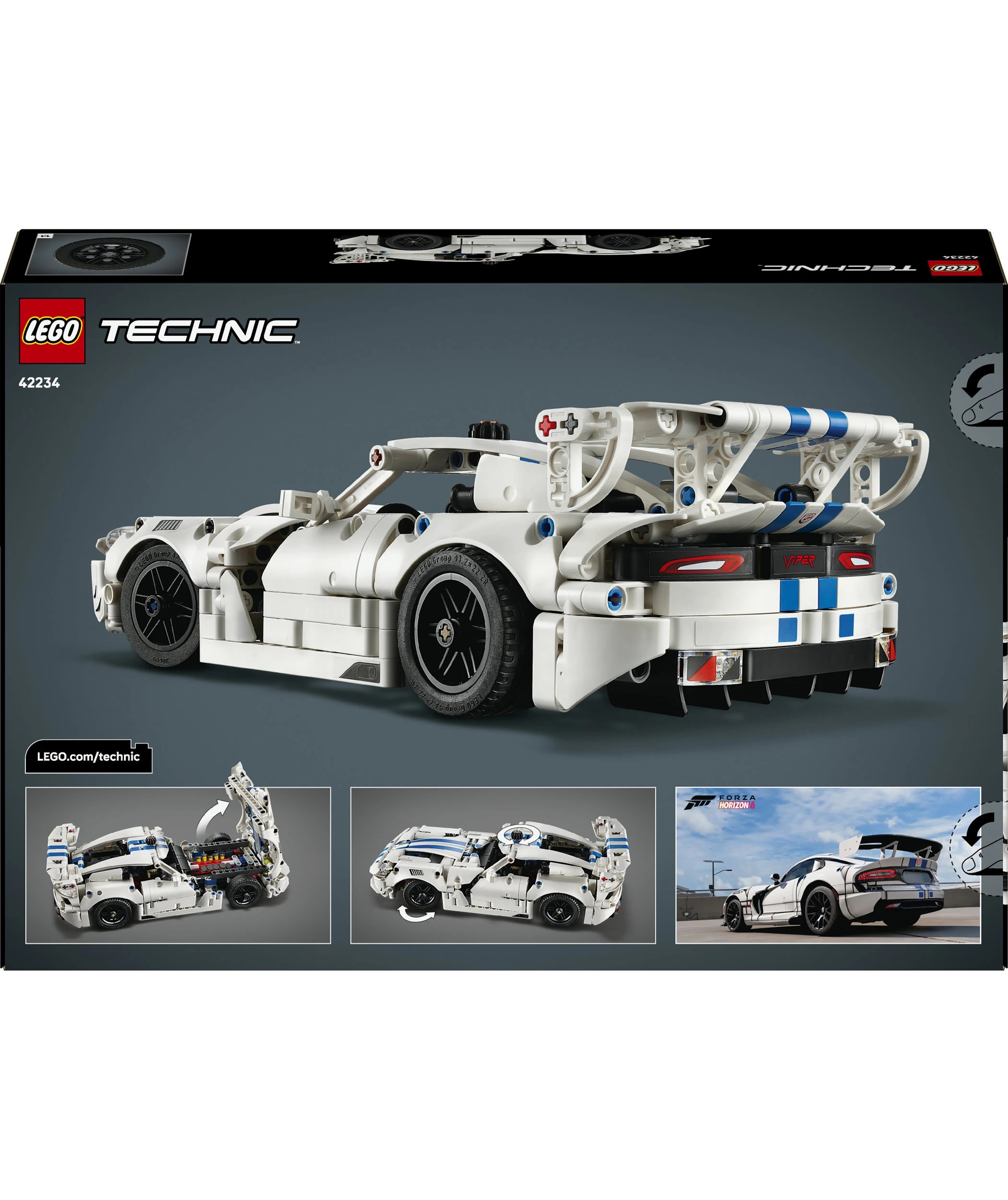 10 LEGO Technic Dodge Viper GTS-R Sports Car 42234, 10 of 10