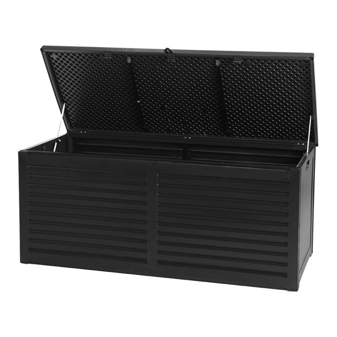 1 Gardeon Outdoor Storage Box 490l Container Lockable Garden Bench Shed Tools Toy
 - Black, 1 of 2