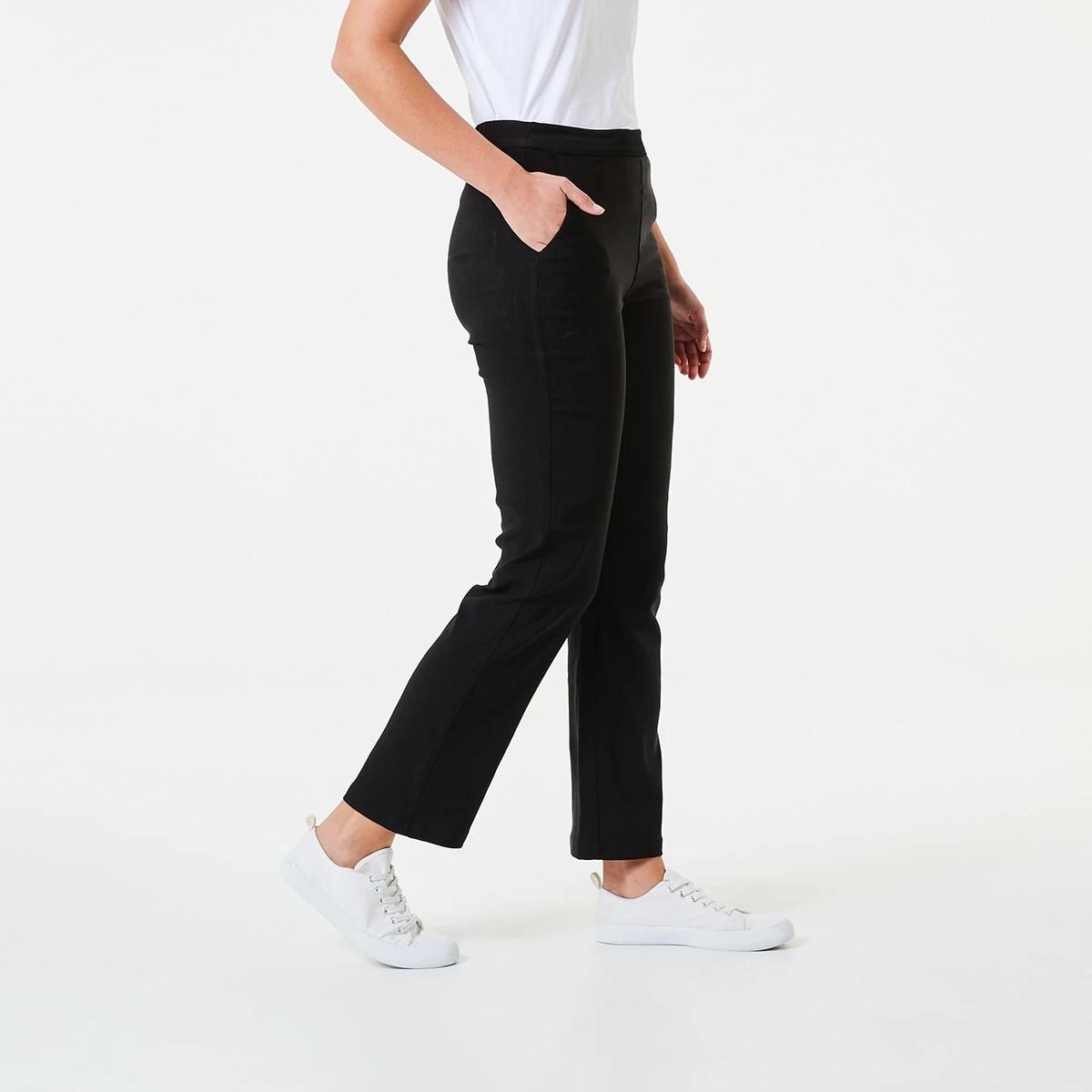 2 Pull On Straight Leg Pants BLACK, 2 of 6