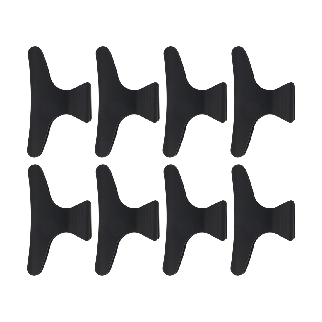 1 OXX Haircare 8 Pack Salon Clips - Black, 1 of 3