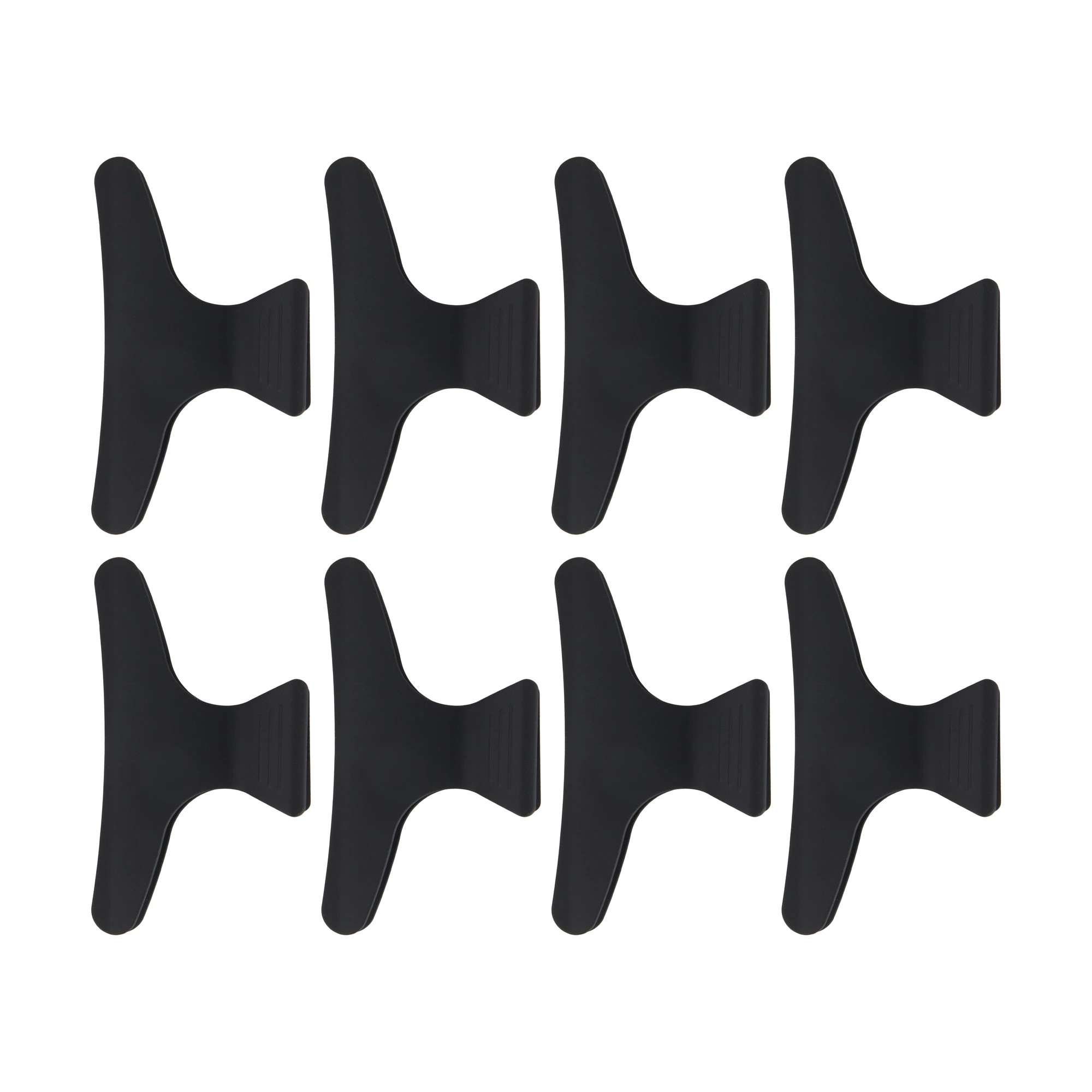1 OXX Haircare 8 Pack Salon Clips - Black, 1 of 3