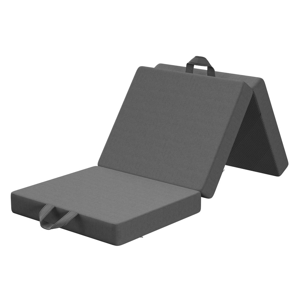 1 BedStory Folding Mattress Small Single Trifold Mattress with Firm Support Foam Washable - Single Bed - Black, 1 of 6