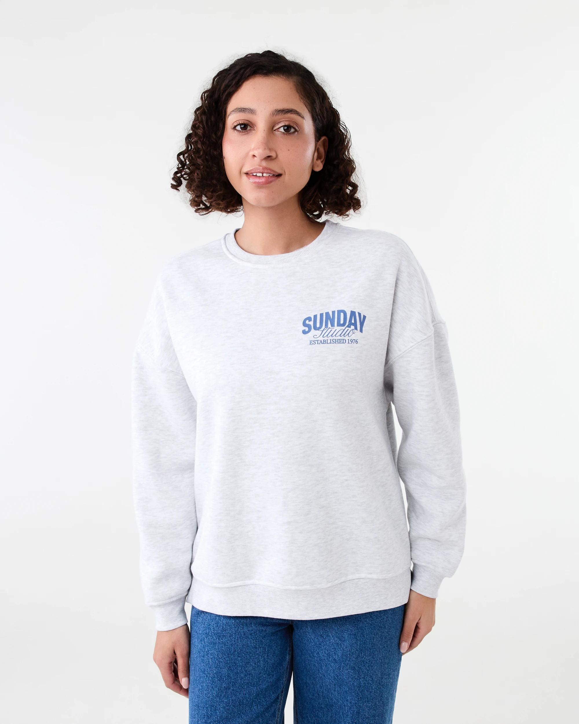 1 Oversized Print Sweatshirt Vivre Mrl, 1 of 8