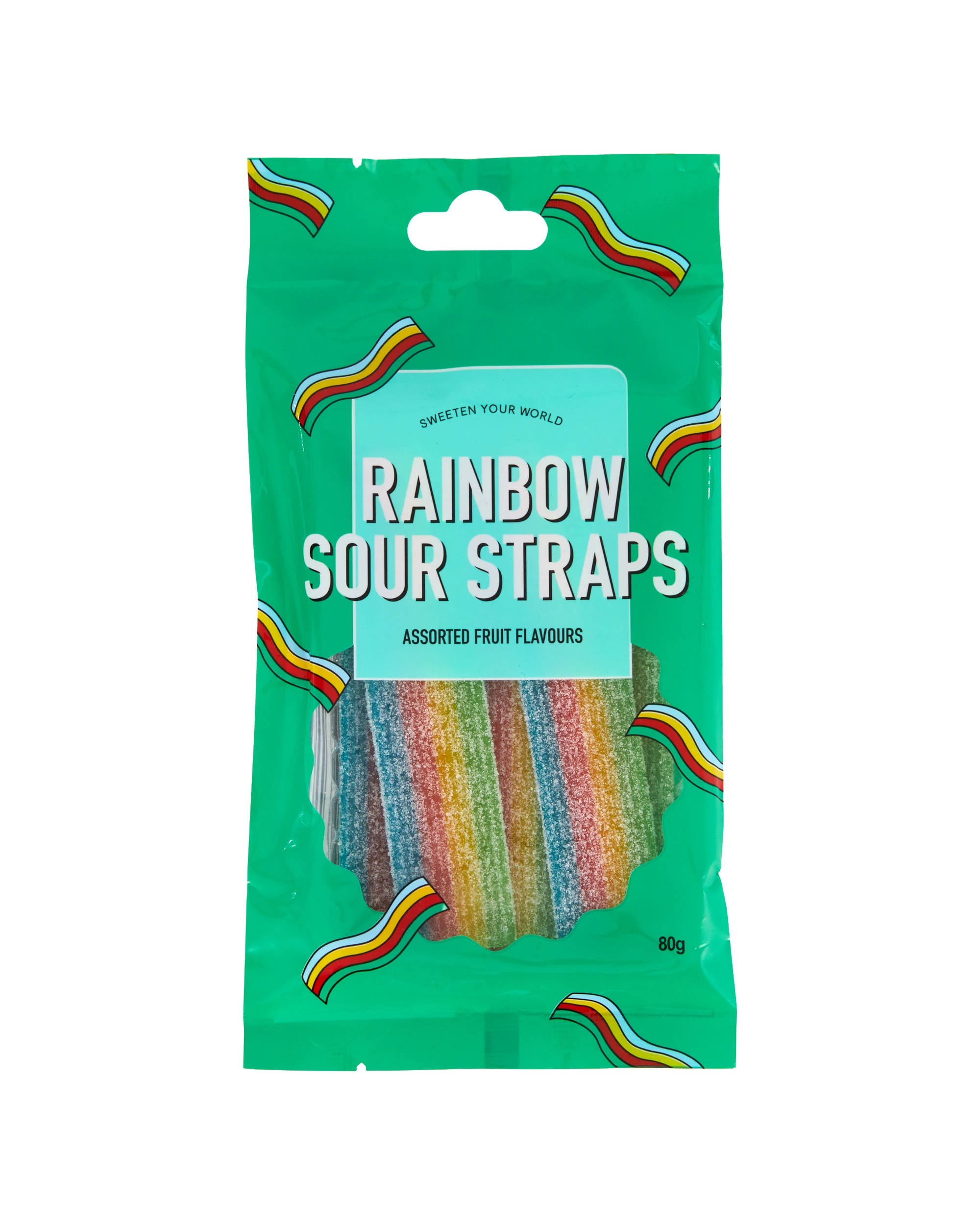 1 Rainbow Sour Straps 80g, 1 of 3