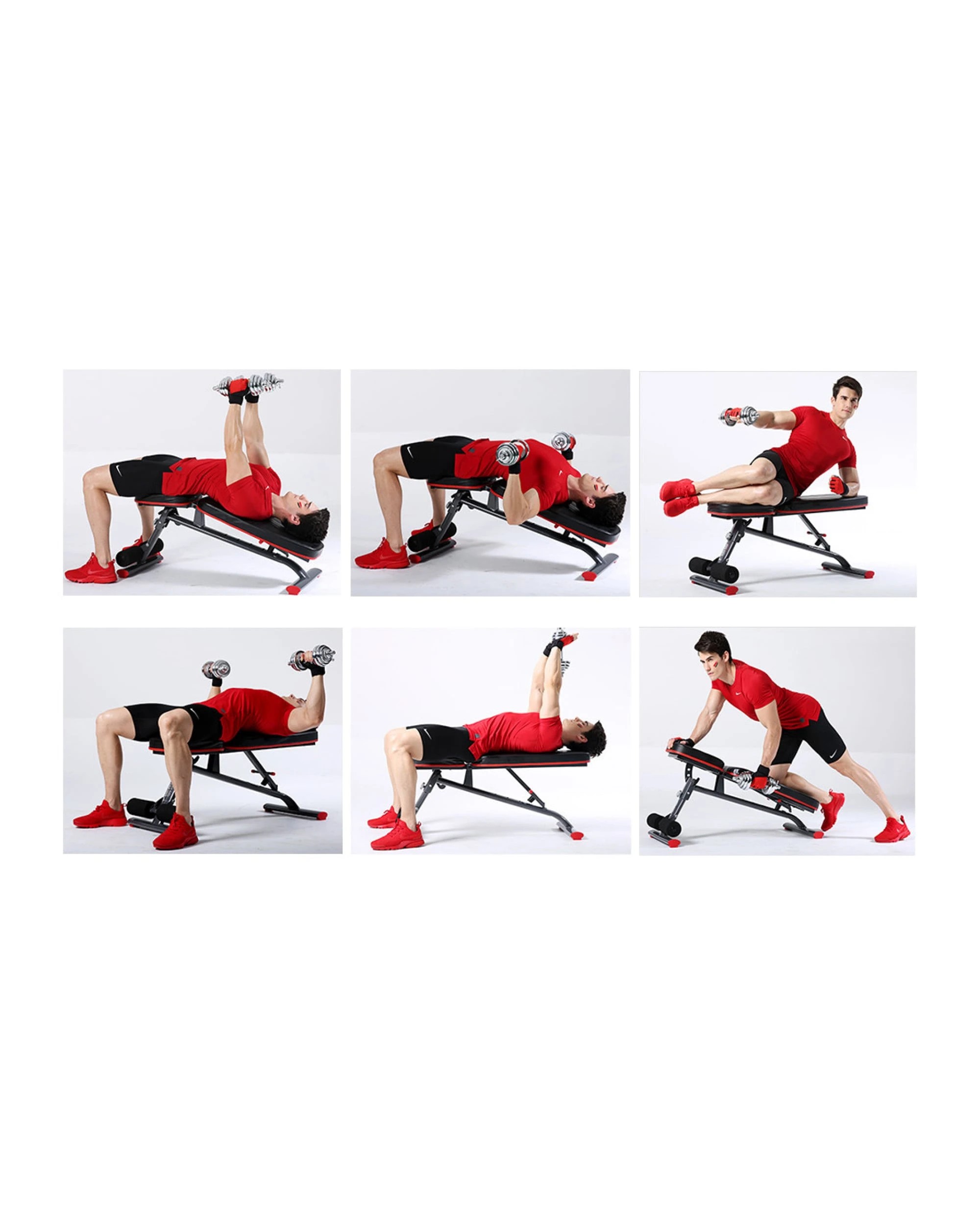 5 Powertrain Home Gym Bench Adjustable Flat Incline Decline FID 250KG Load, 5 of 7