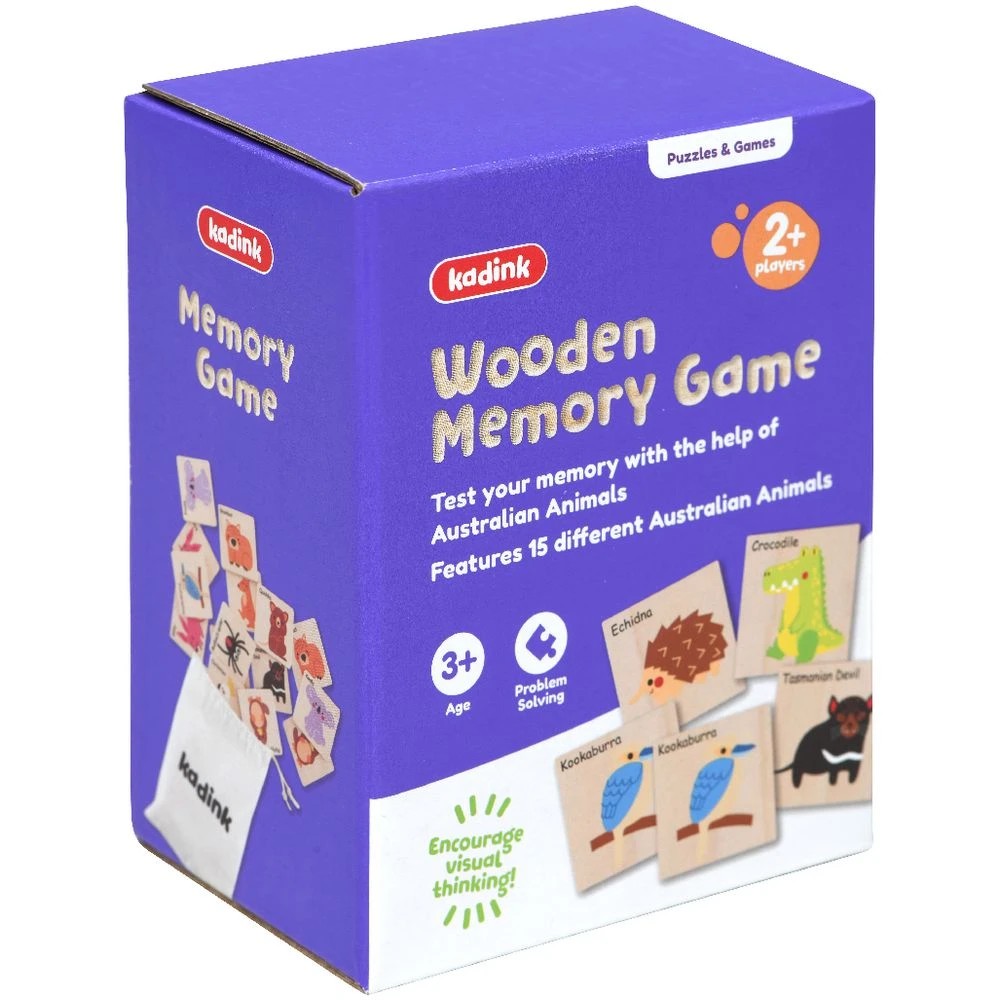 2 Kadink Wooden Memory Game Australian Animals, 2 of 4