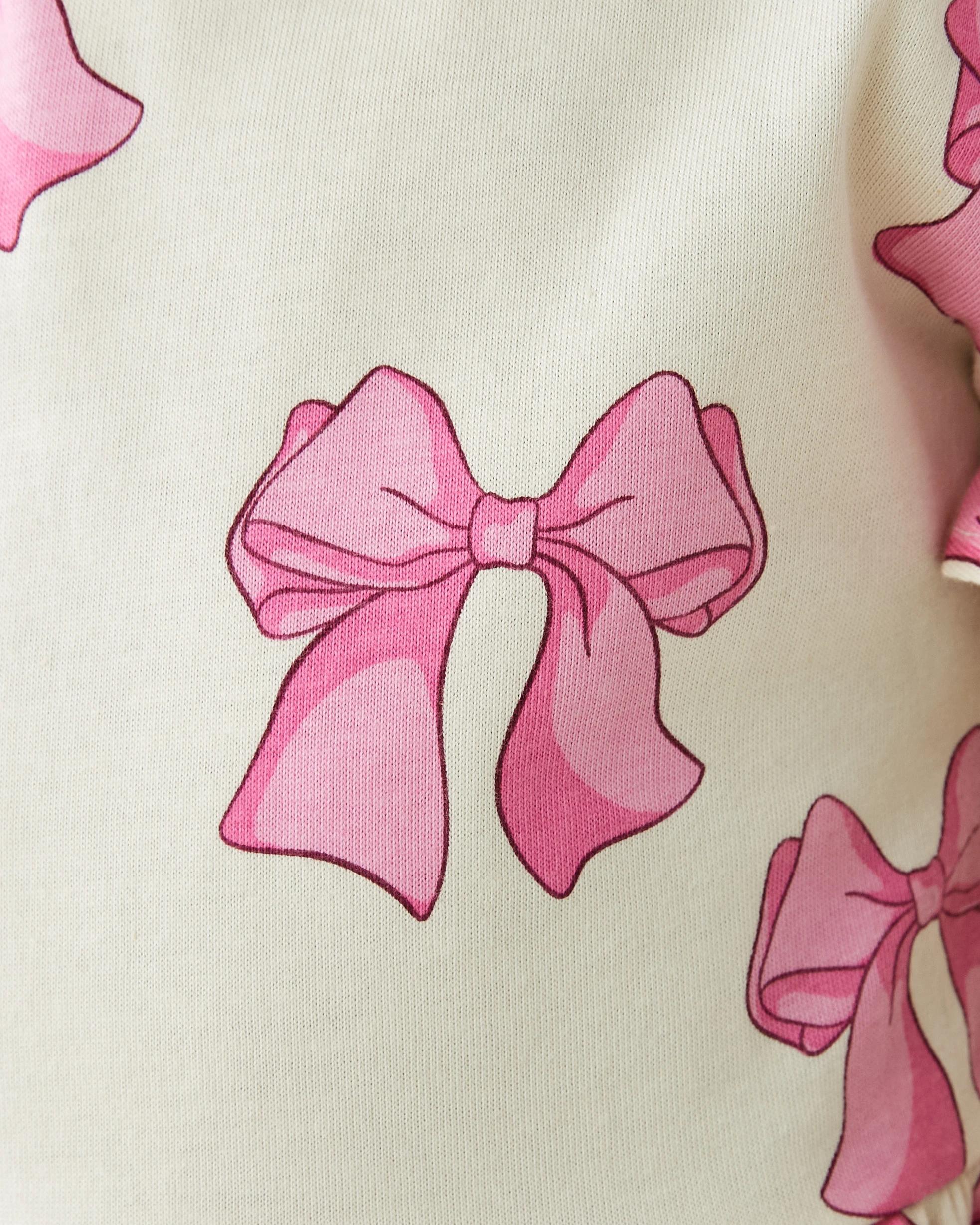 6 Jersey Dress Beige Bows, 6 of 10
