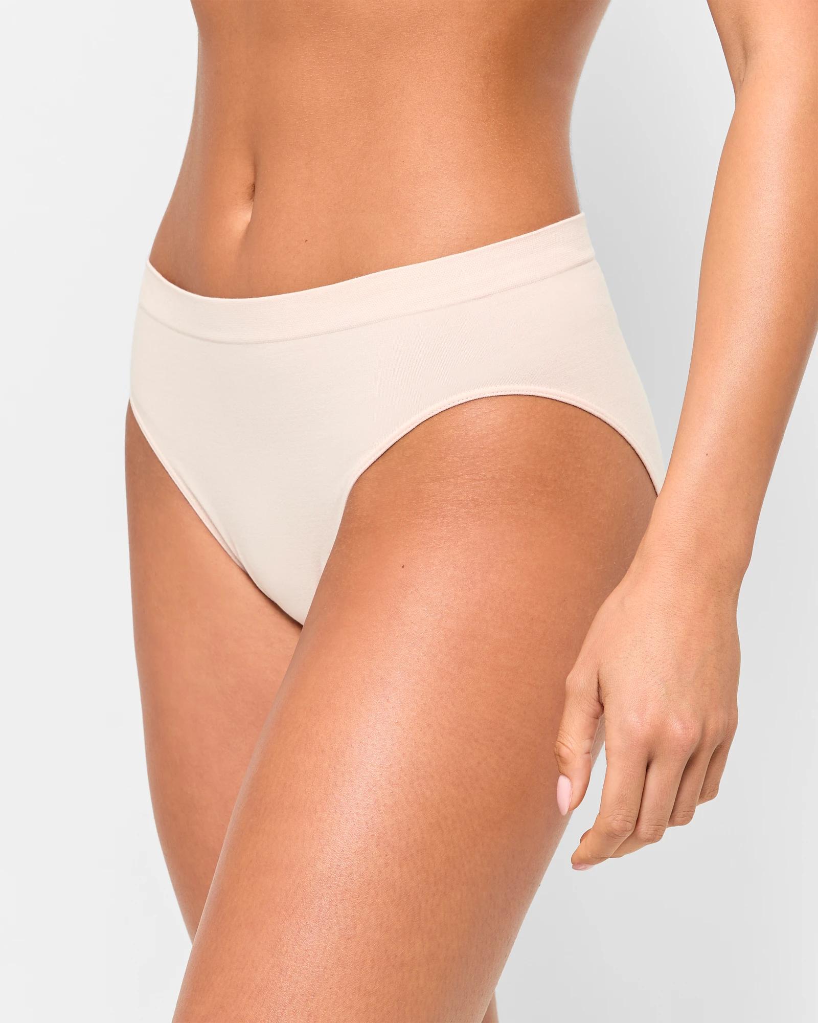 3 Target Woman Australian Cotton Blend 2 Pack Seamfree High Cut Briefs CRYSTAL MAUVE, 3 of 4
