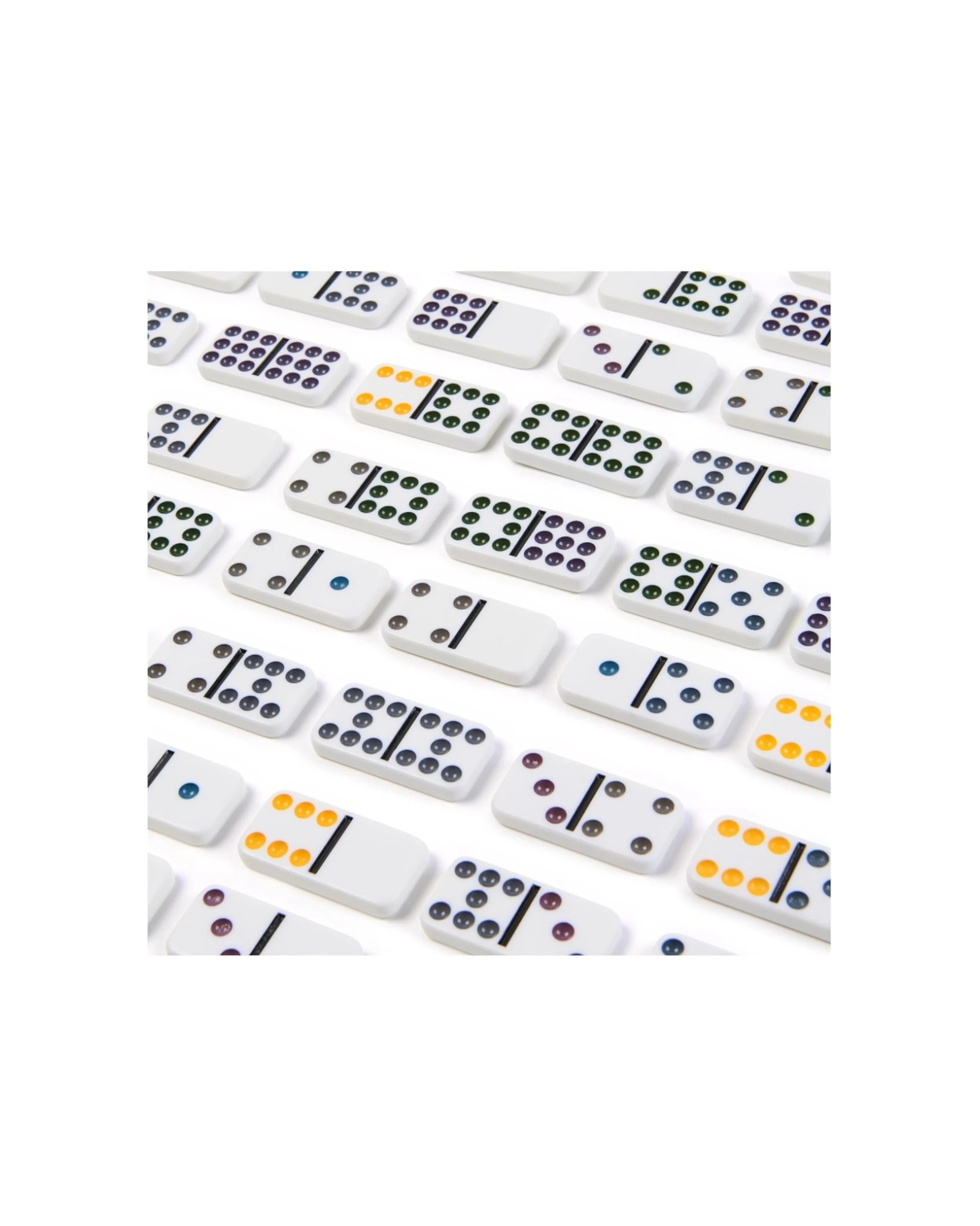 3 Cardinal Classic Double 9 Coloured Dominoes With Tin Board Game - Beige, 3 of 4