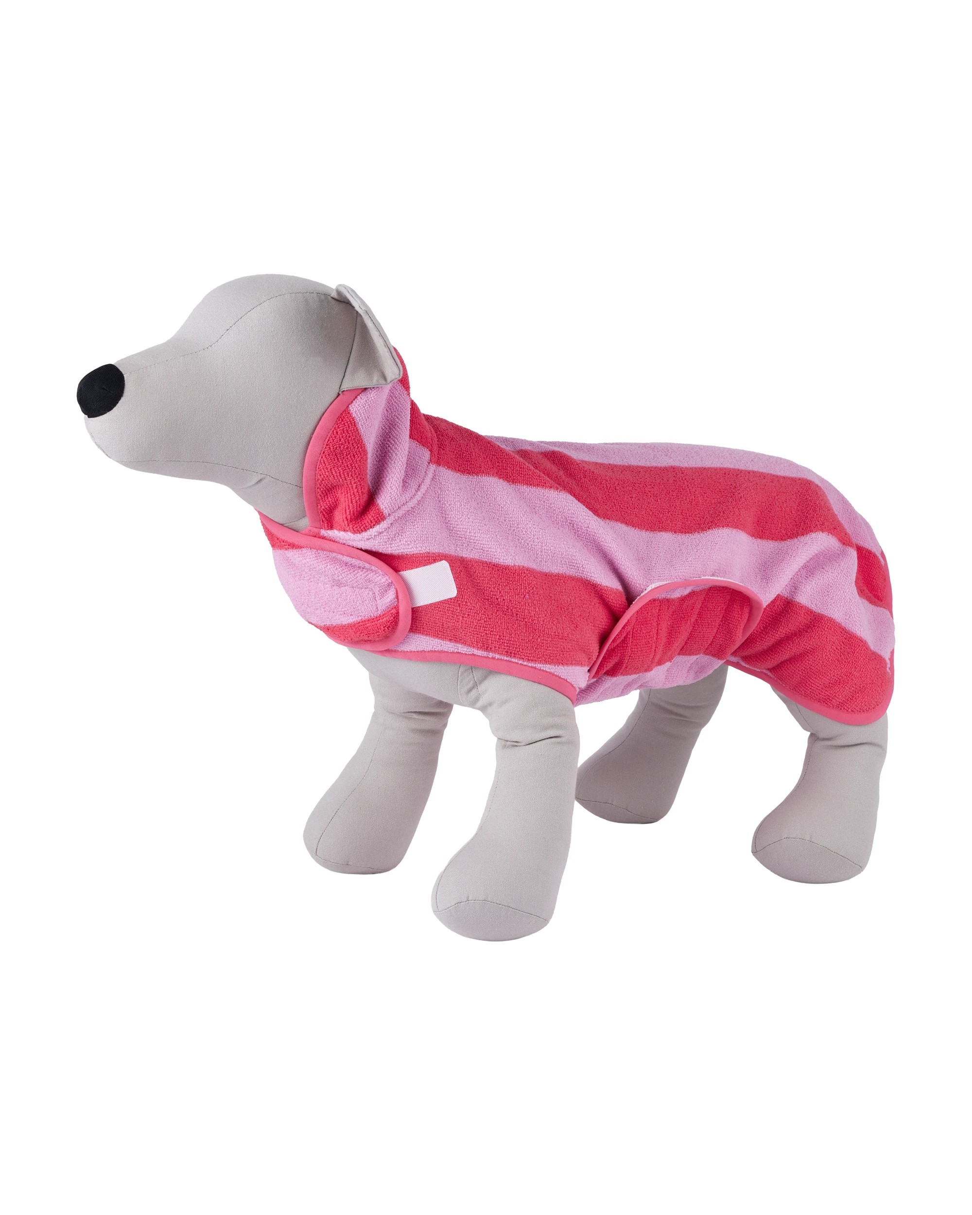 2 Pet Thick Stripe Towel - Medium, Pink, 2 of 10