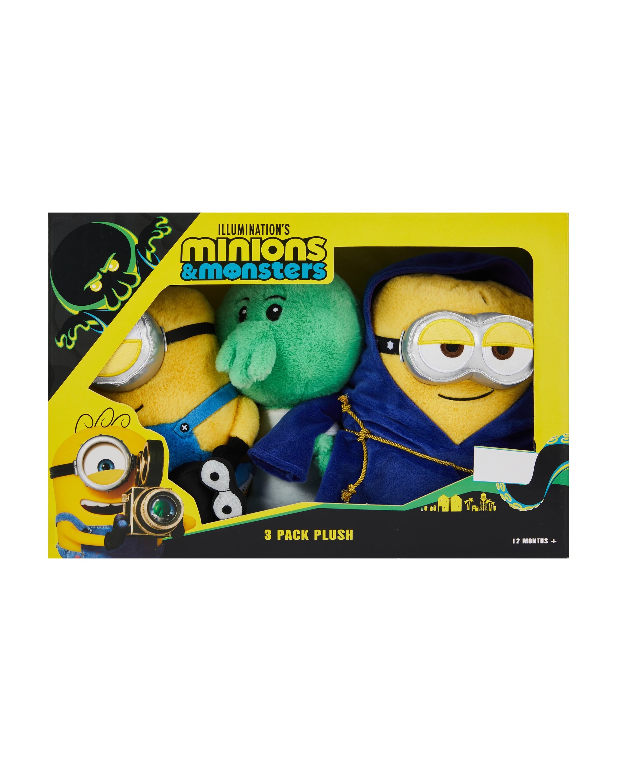 1 3 Pack Illumination's Minions and Monsters Plush, 1 of 4