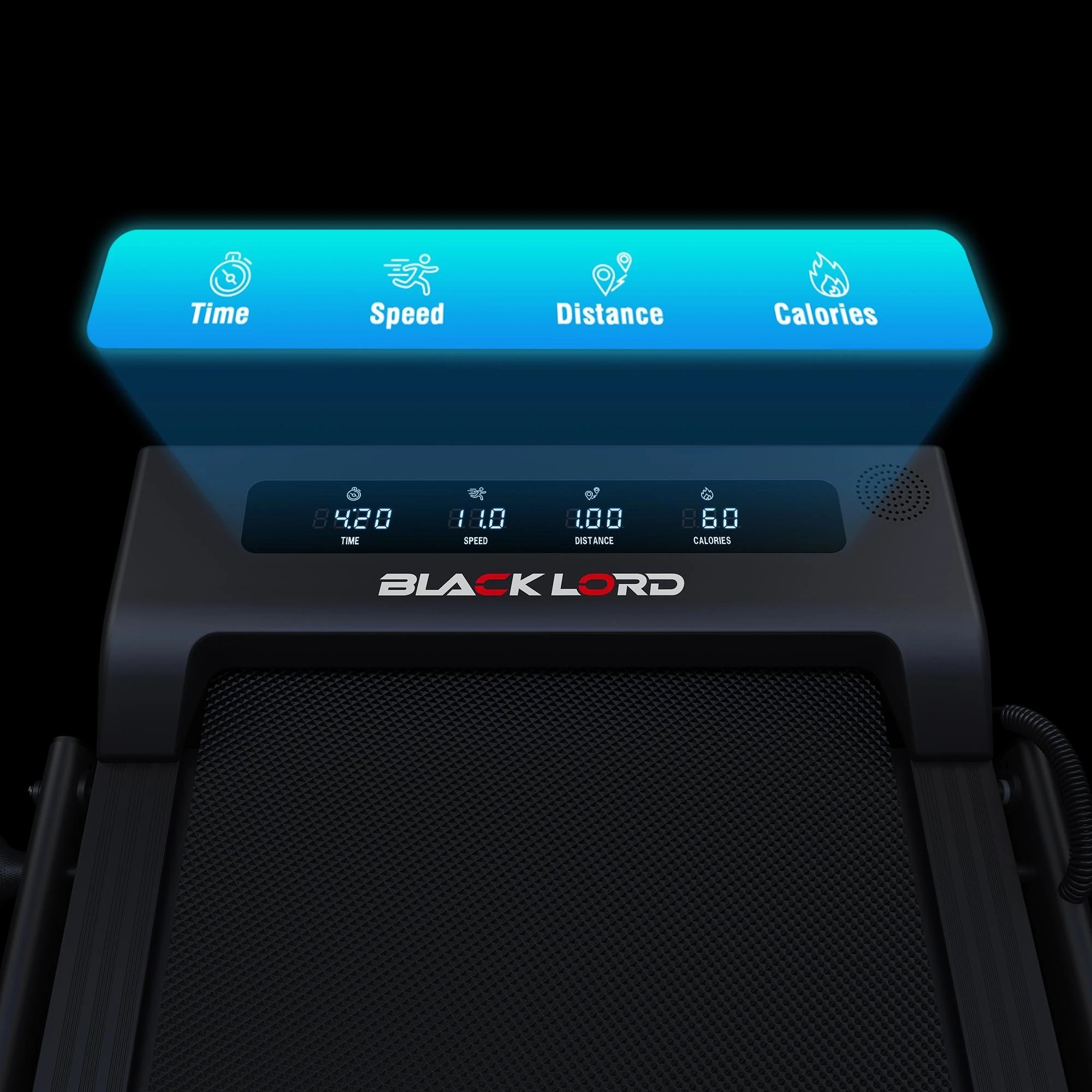 7 Black Lord Treadmill Electric Walking Pad Foldable Under Desk Home Gym - Black, 7 of 10