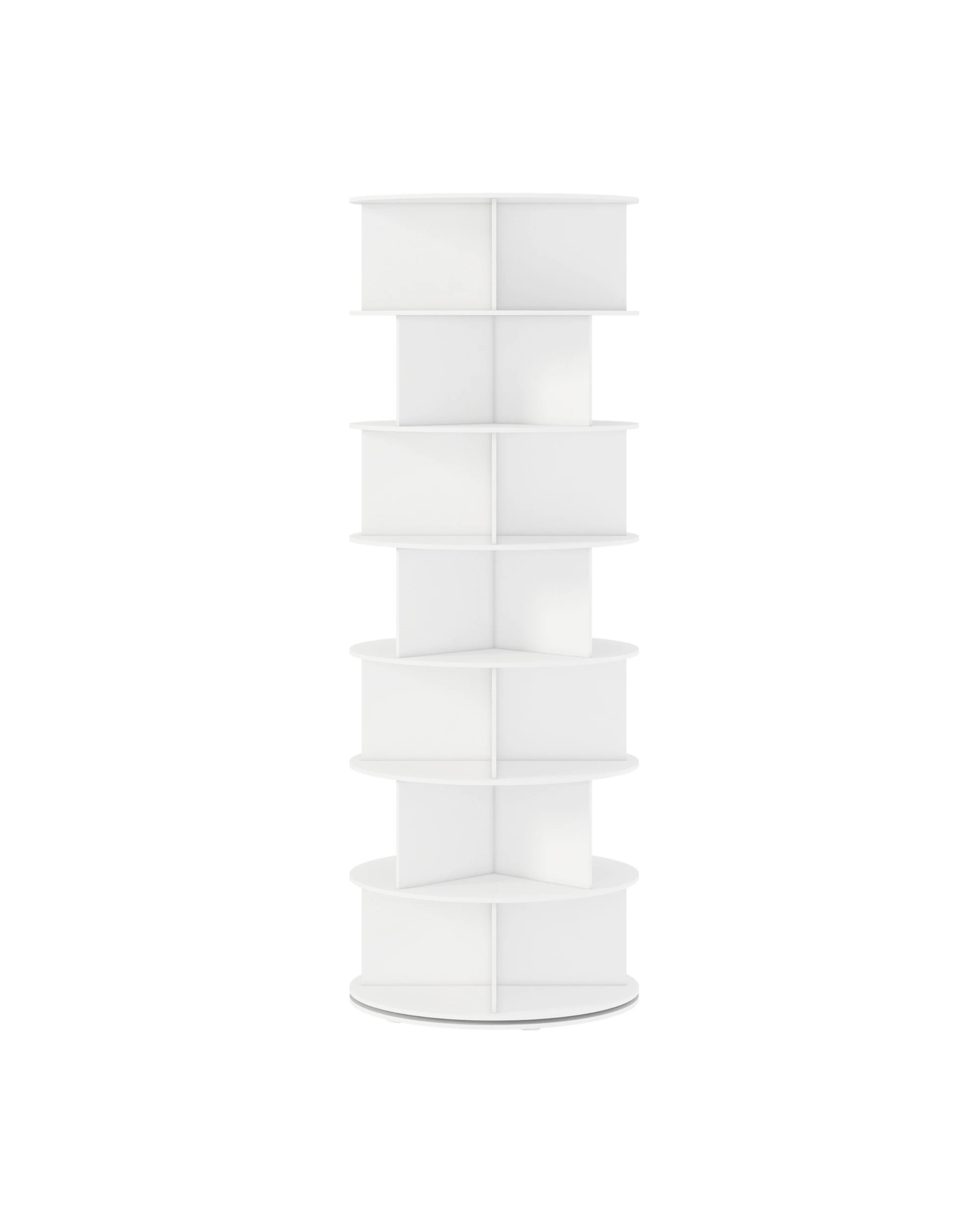 7 Advwin 7 Tier Rotating Shoe Rack Tower Revolving 360 Shoe Storage Bag Display Stand Handbag Organizer, 7 of 10
