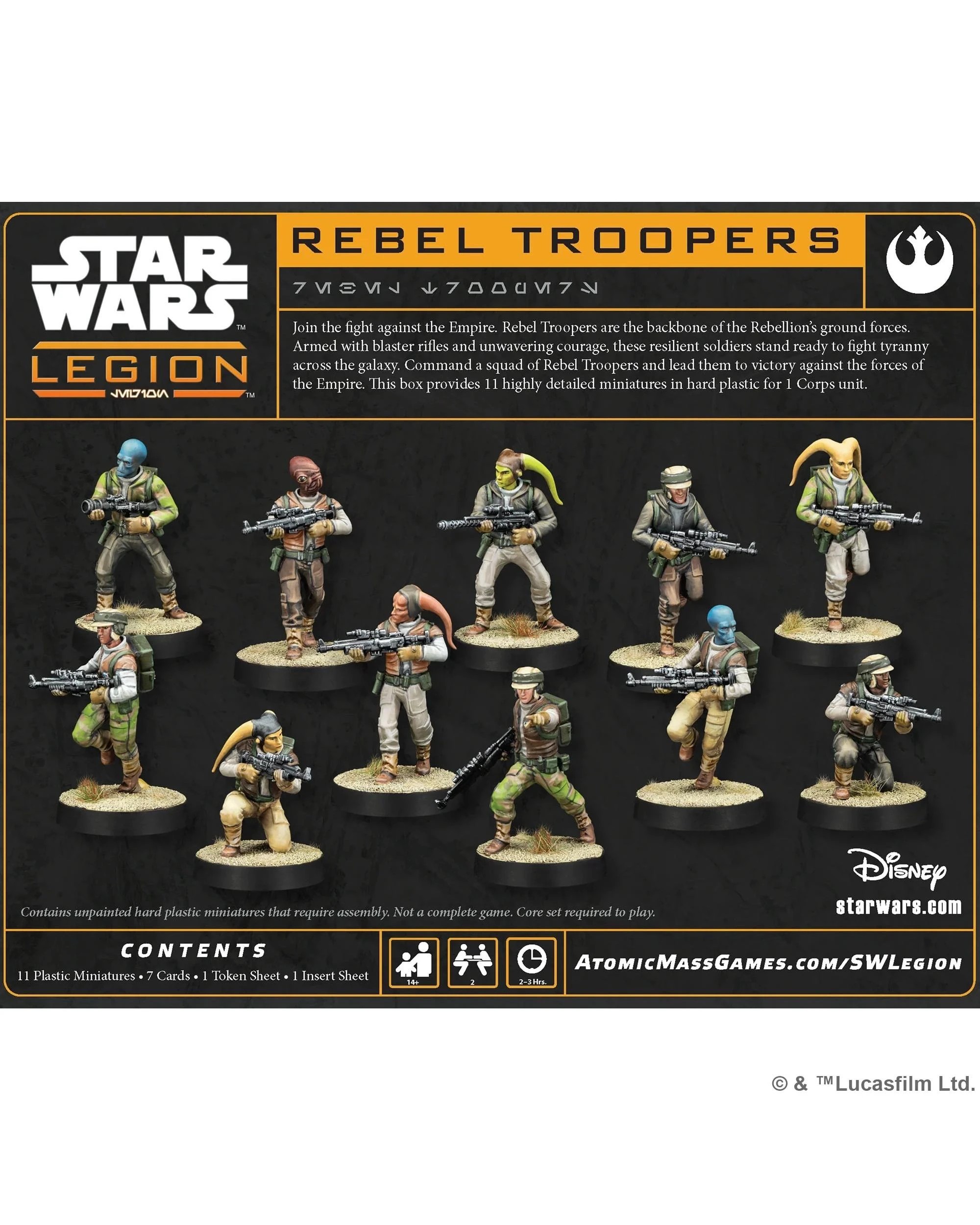 4 Star Wars: Legion Rebel Troopers New Edition Unit Expansion, 4 of 4